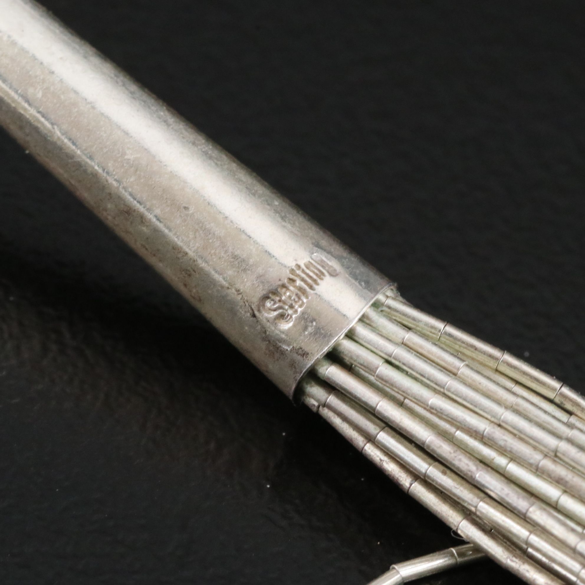 Sterling Thirty-Strand Liquid Silver Necklace