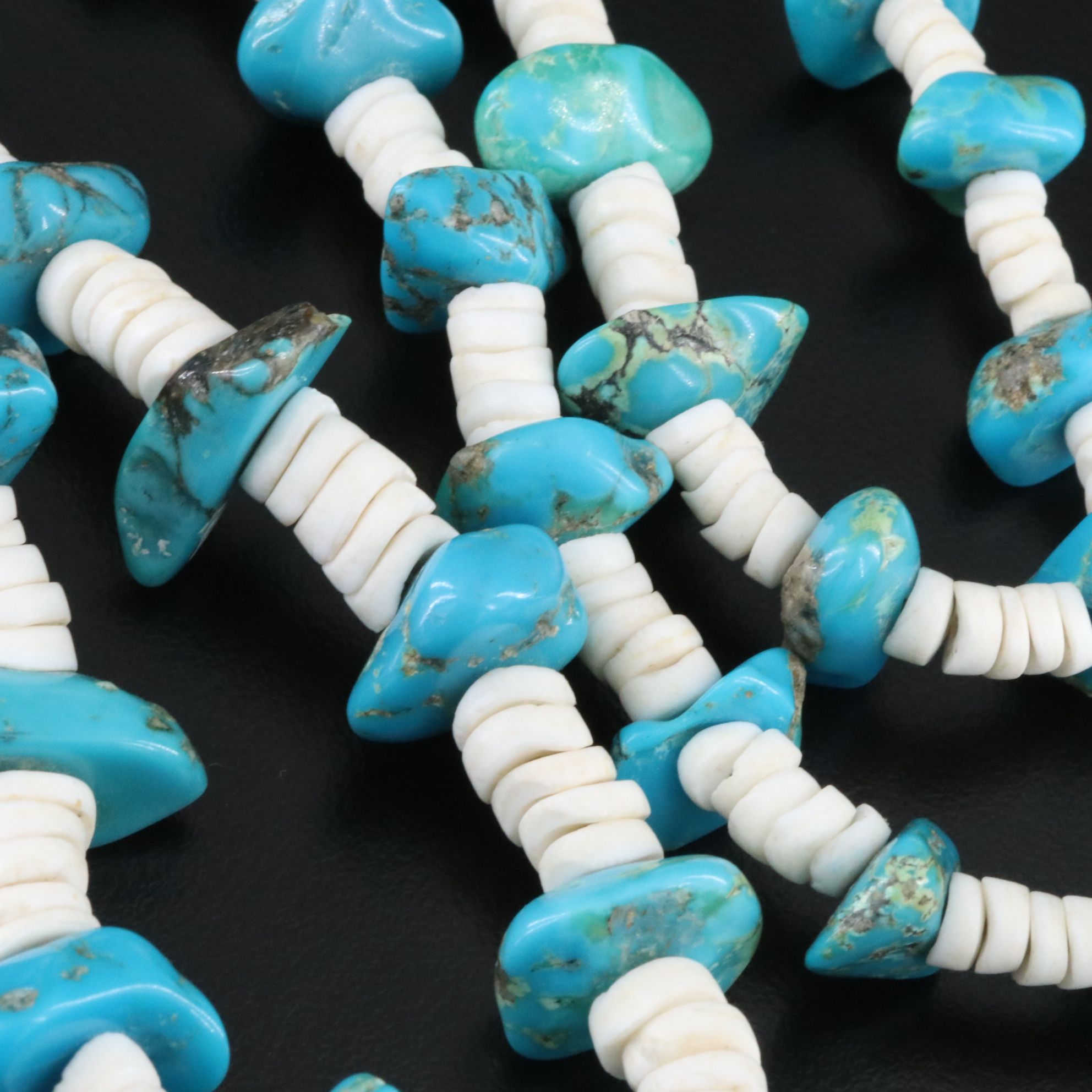 Southwest Heishi Shell and Turquoise Necklace