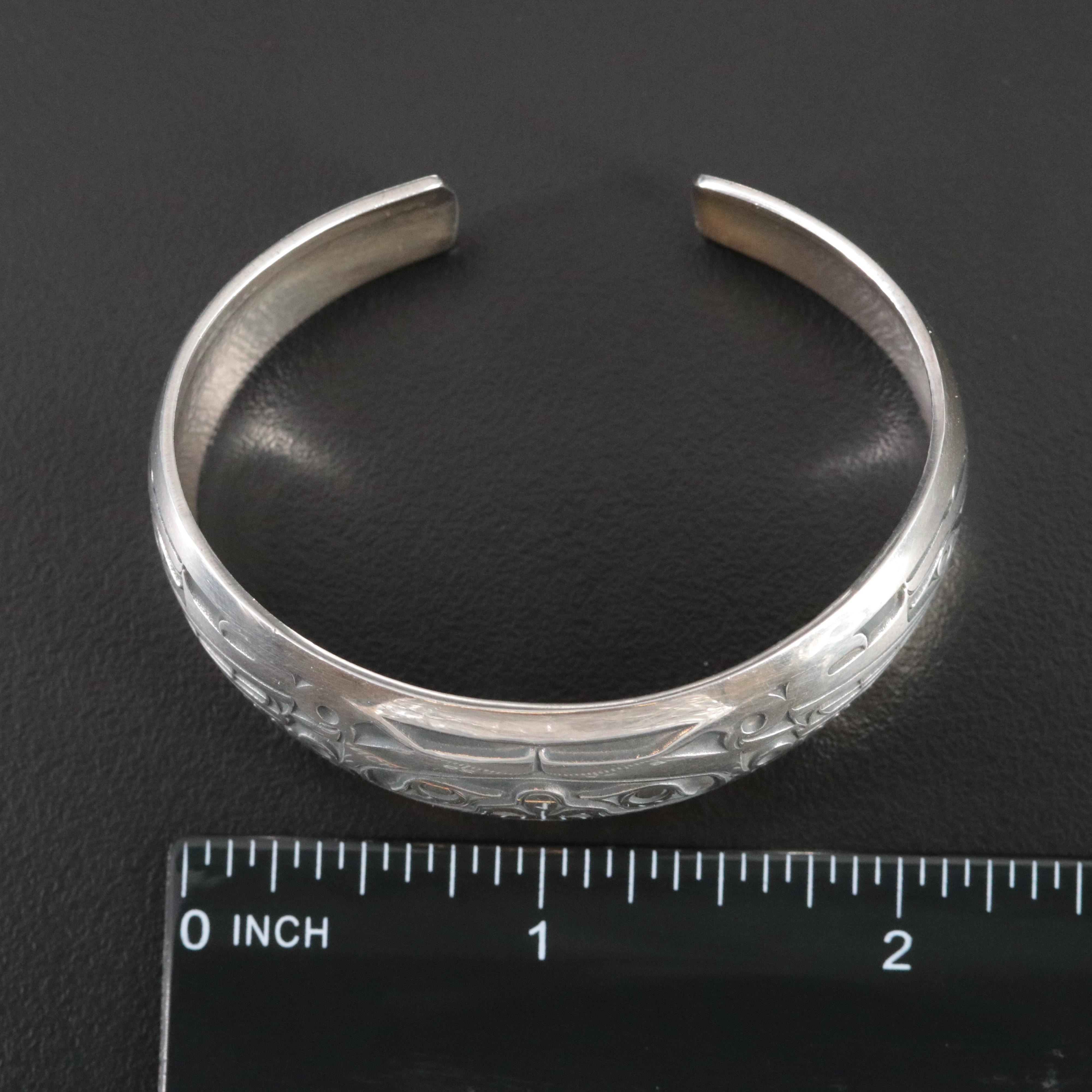 Jean Ferrier For West Coast Group Northwest Coast Sterling Cuff Bracelet