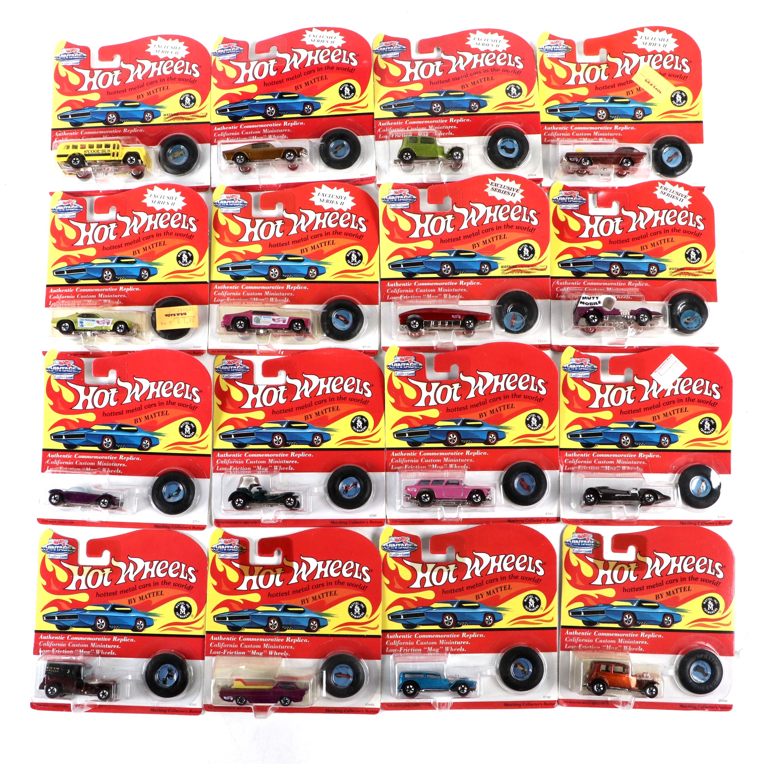 Mattel Hot Wheels Vintage Collection Diecast Vehicles, Late 20th Century