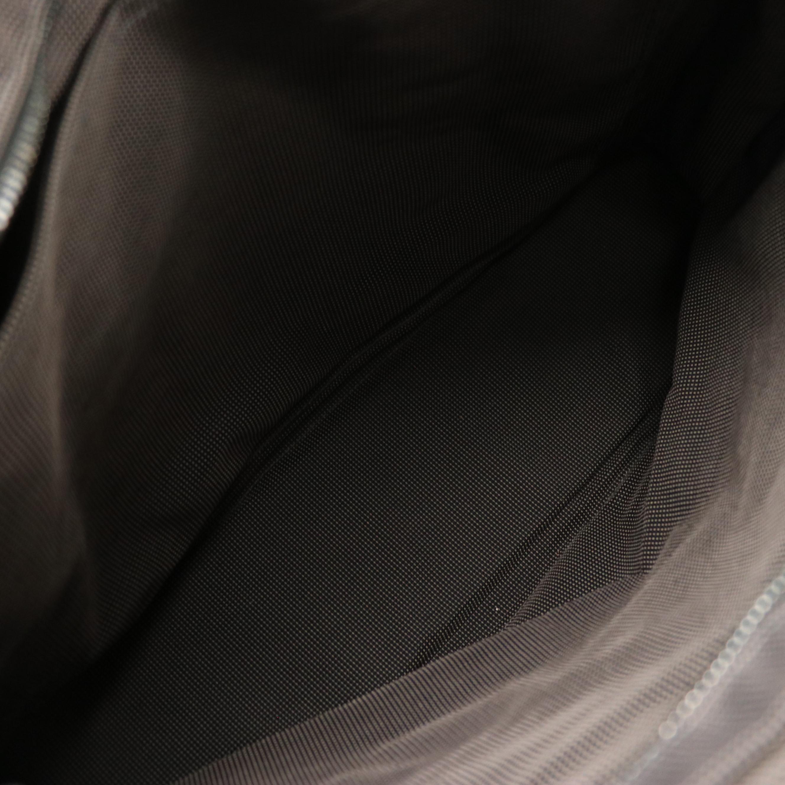 Hermès Toile Canvas Herline Tote MM in Grey/Black