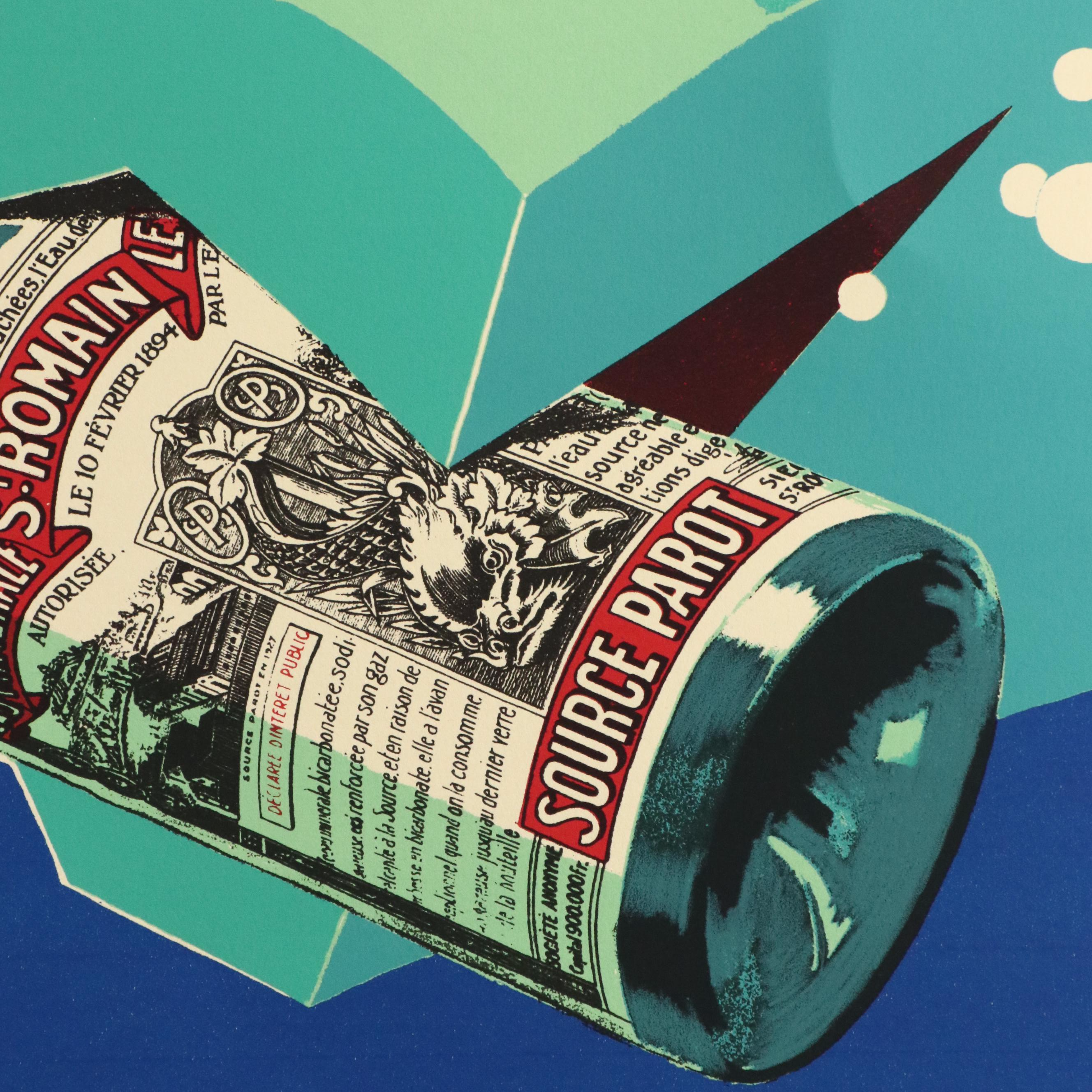 "Source Parot" Serigraph Reproduction Poster After Georges Favre