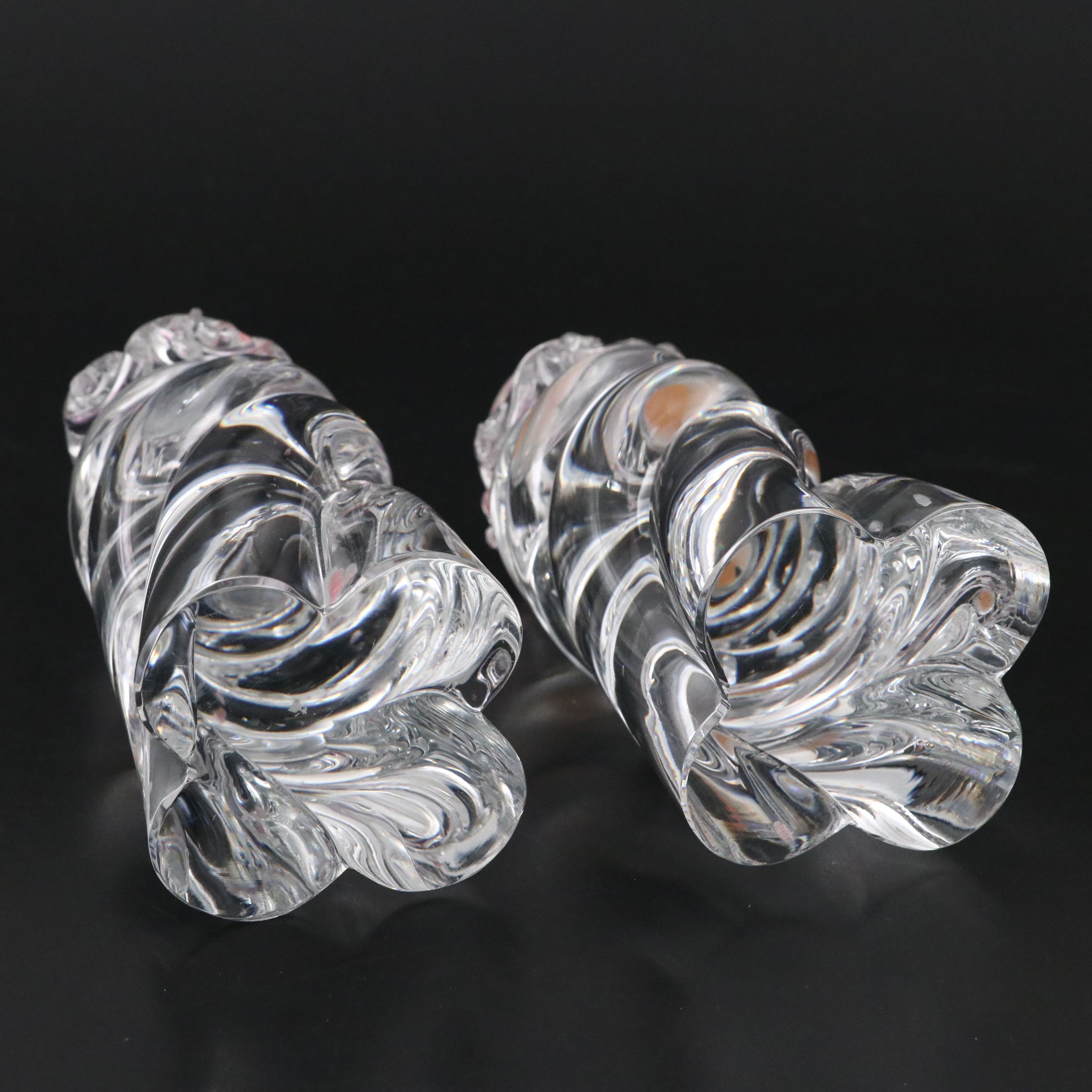 Baccarat "Aladin" Crystal Candlestick Pair