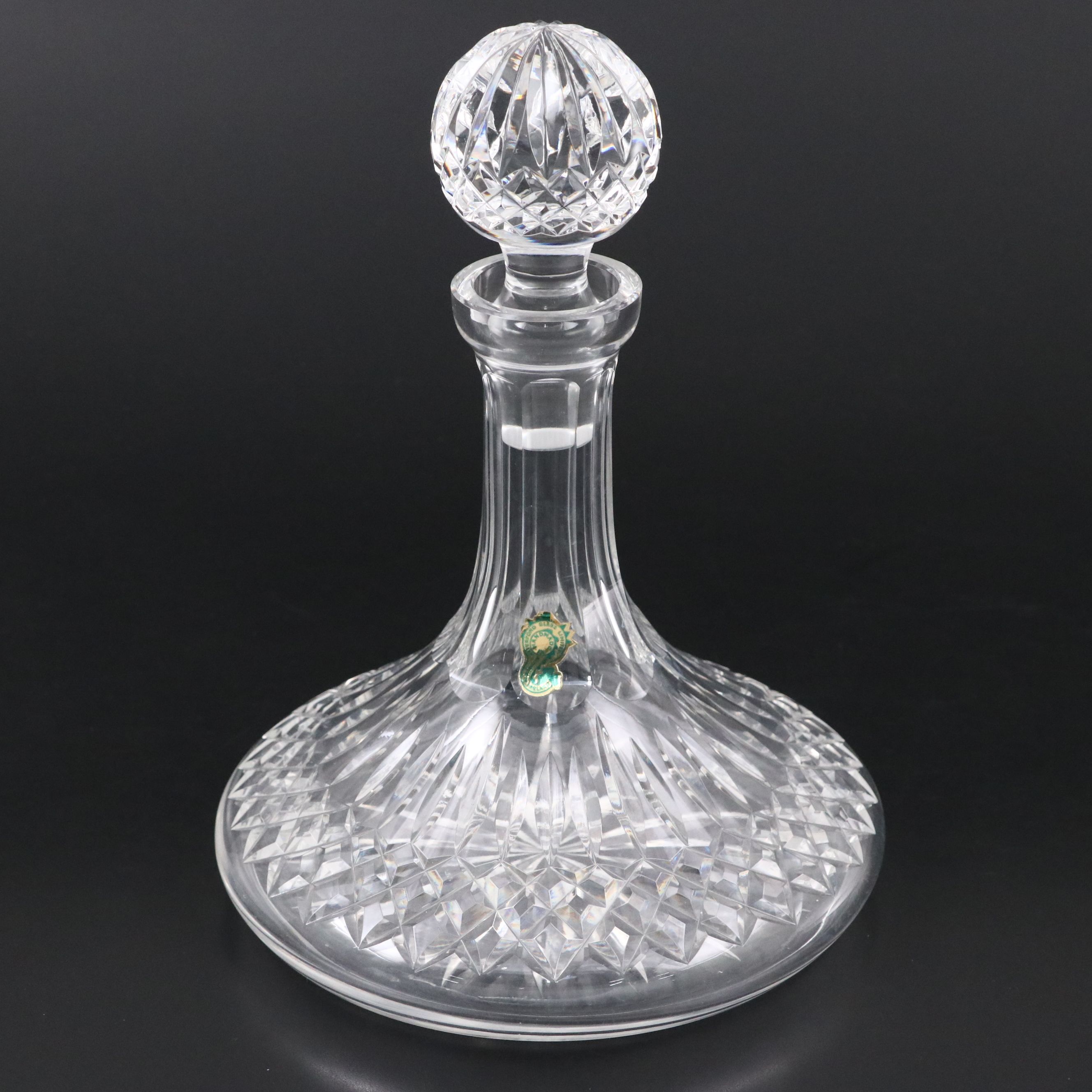 Waterford Crystal "Lismore" Ship's Decanter, Mid to Late 20th Century