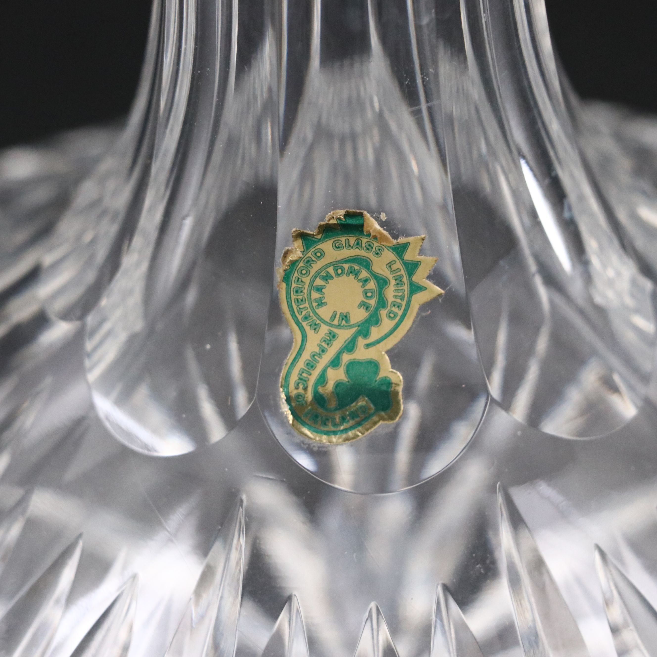 Waterford Crystal "Lismore" Ship's Decanter, Mid to Late 20th Century