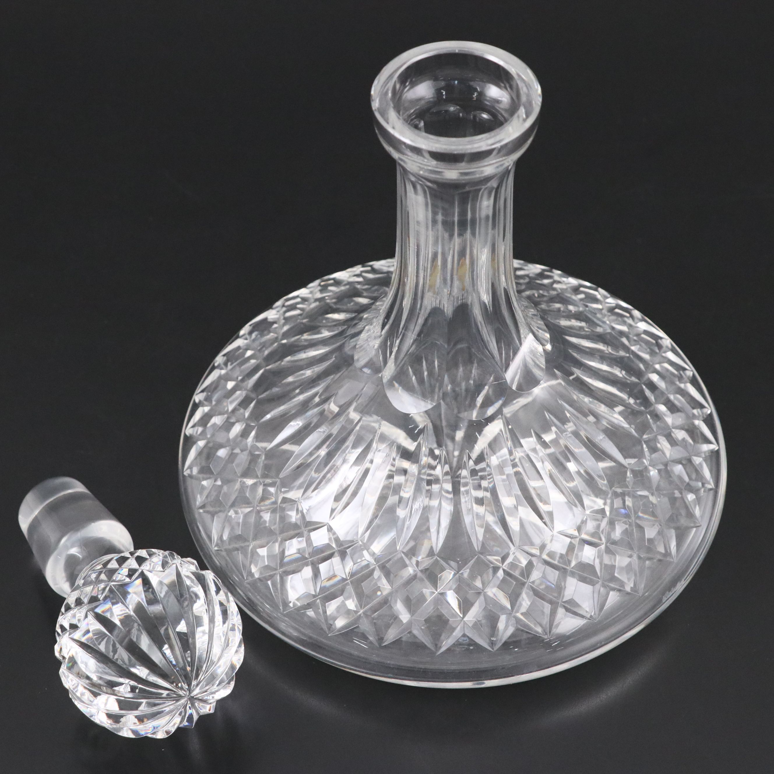 Waterford Crystal "Lismore" Ship's Decanter, Mid to Late 20th Century