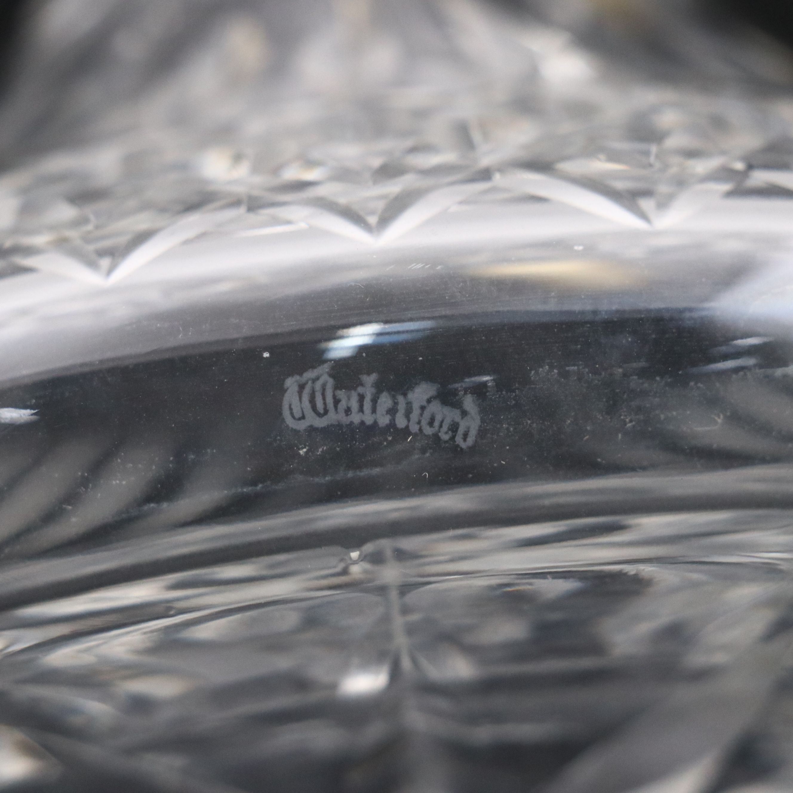 Waterford Crystal "Lismore" Ship's Decanter, Mid to Late 20th Century