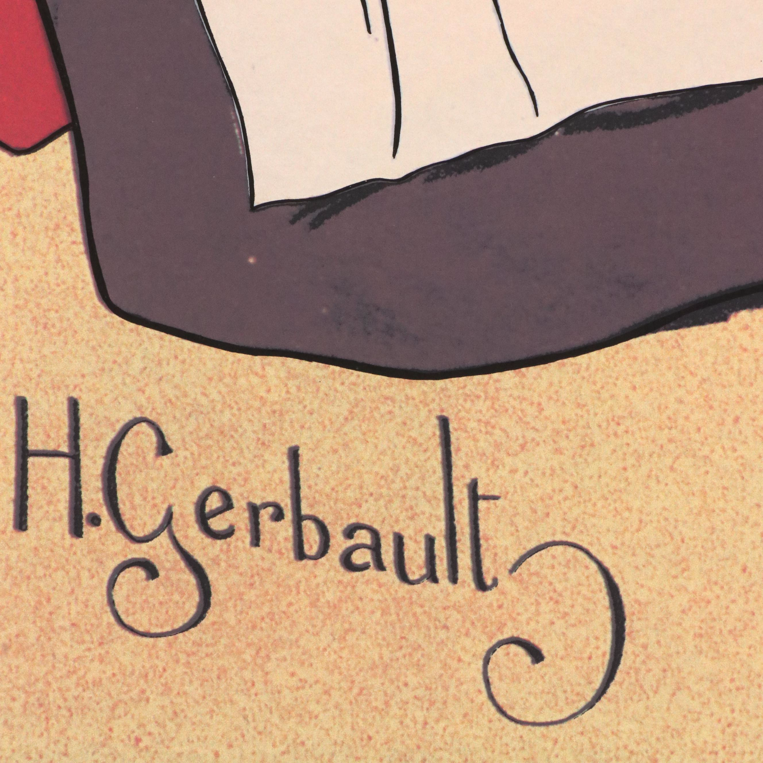 "Chocolat Carpentier" Serigraph Reproduction Poster After Henry Gerbault