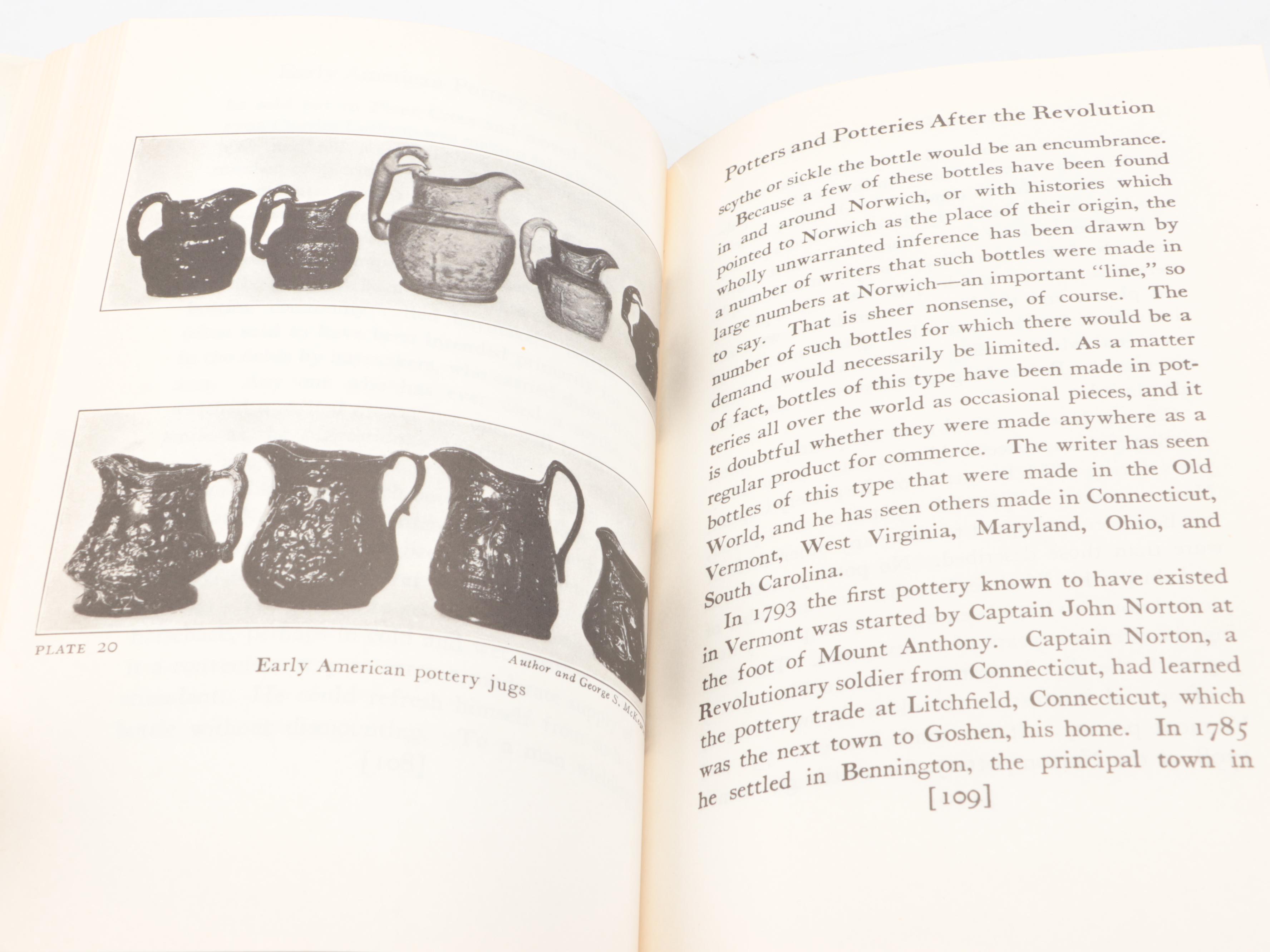 "American Glass" by George S. and Helen McKearin with American Pottery Books