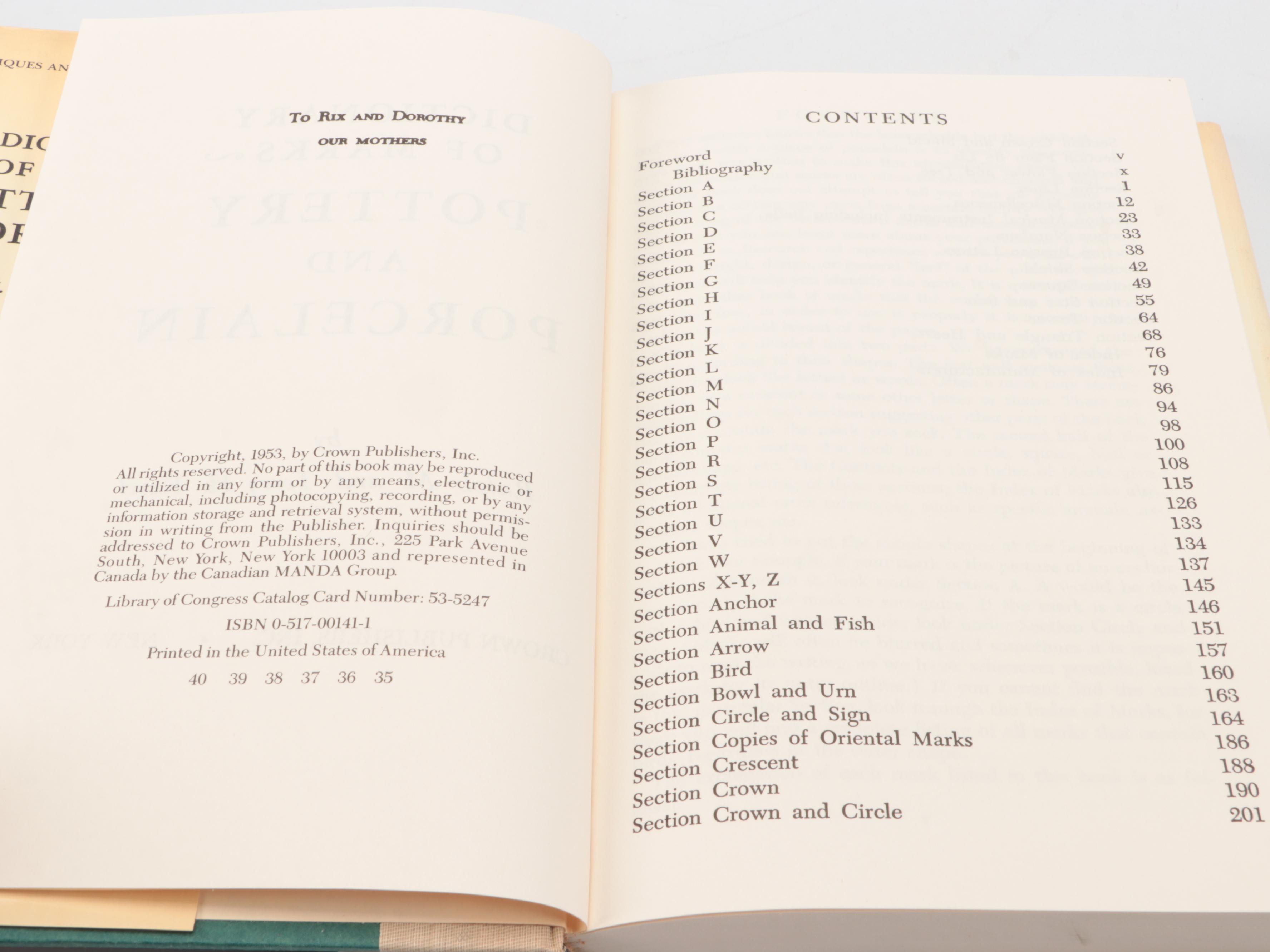 "American Glass" by George S. and Helen McKearin with American Pottery Books