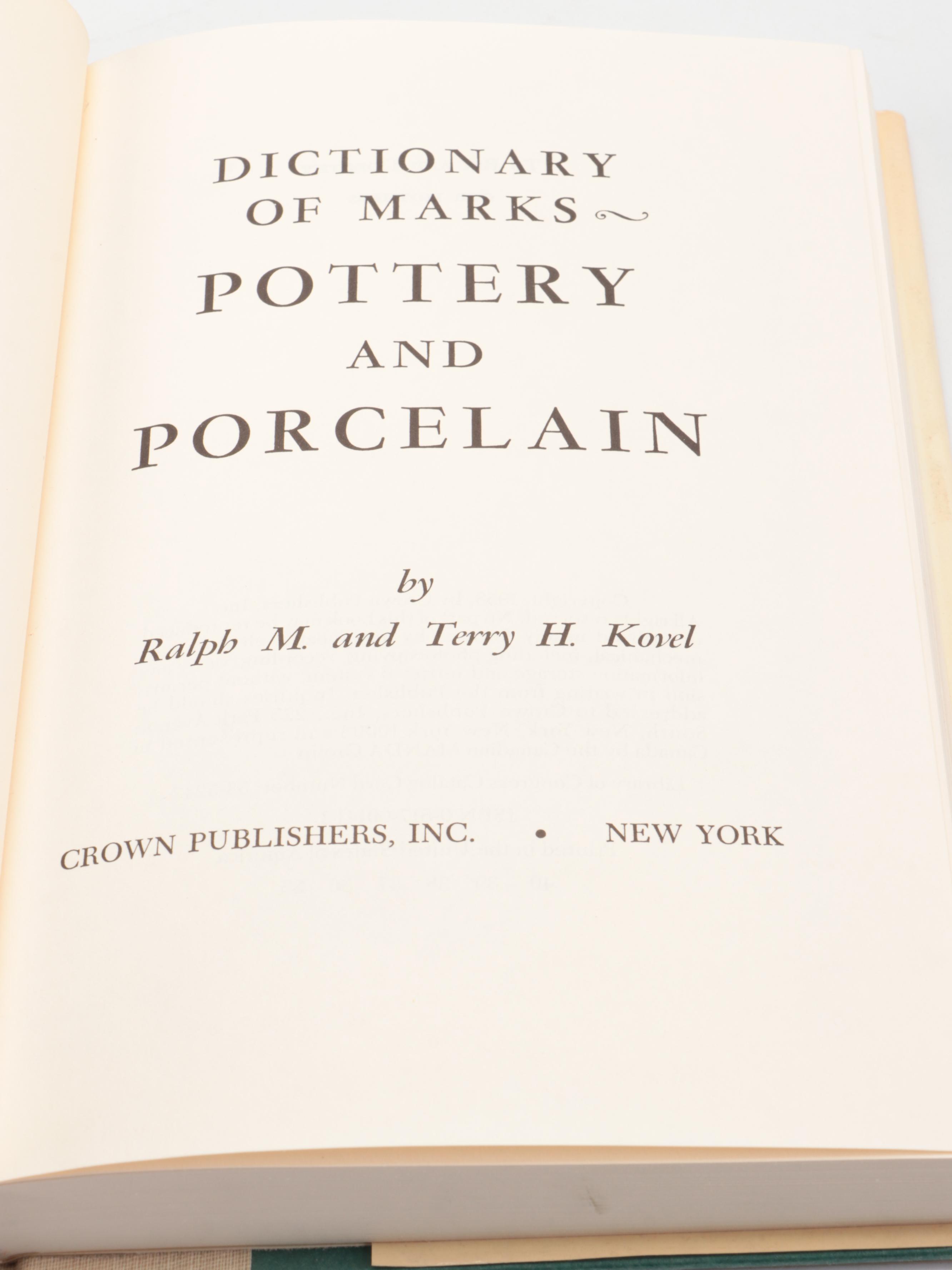 "American Glass" by George S. and Helen McKearin with American Pottery Books