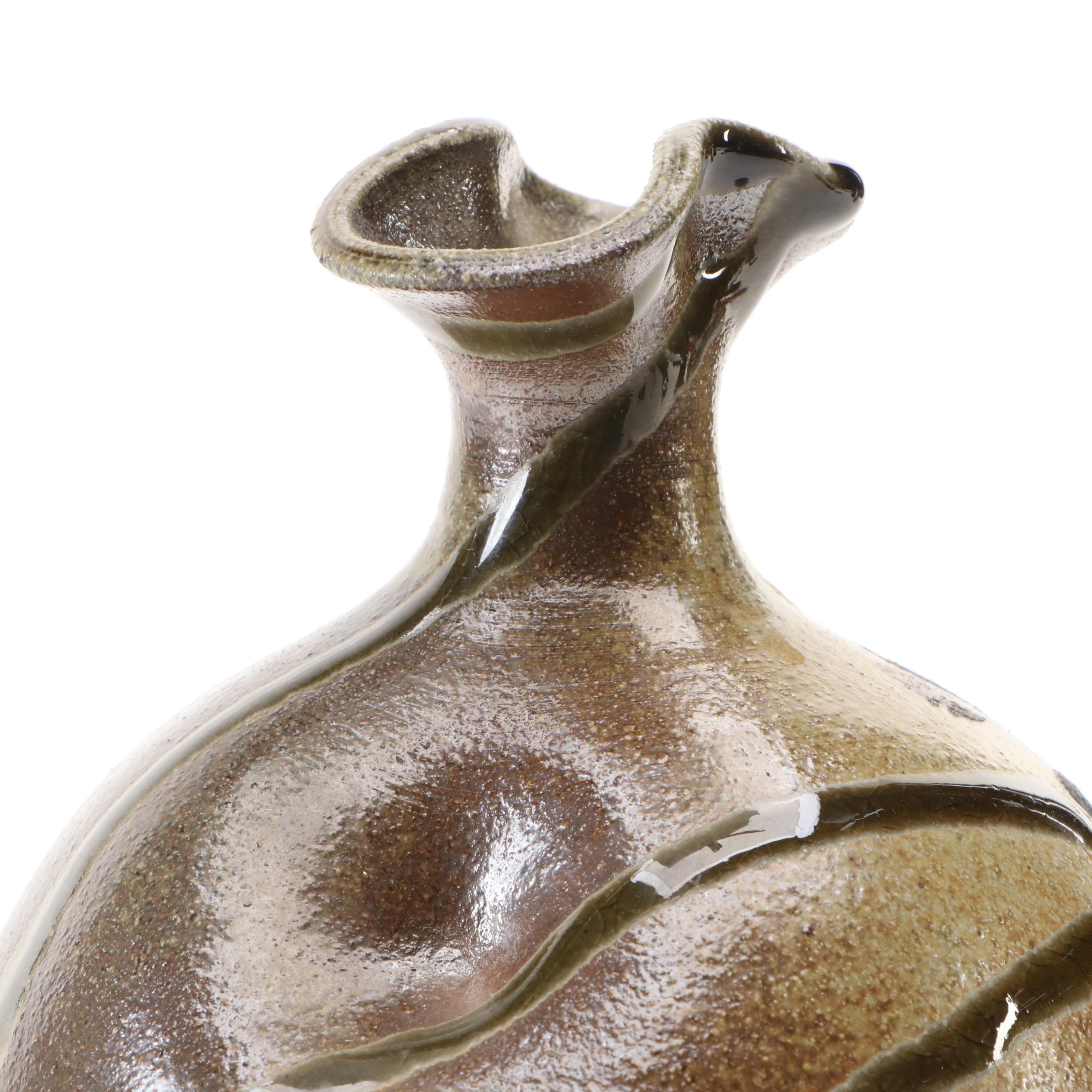 Contemporary Art Pottery Bottle Vase