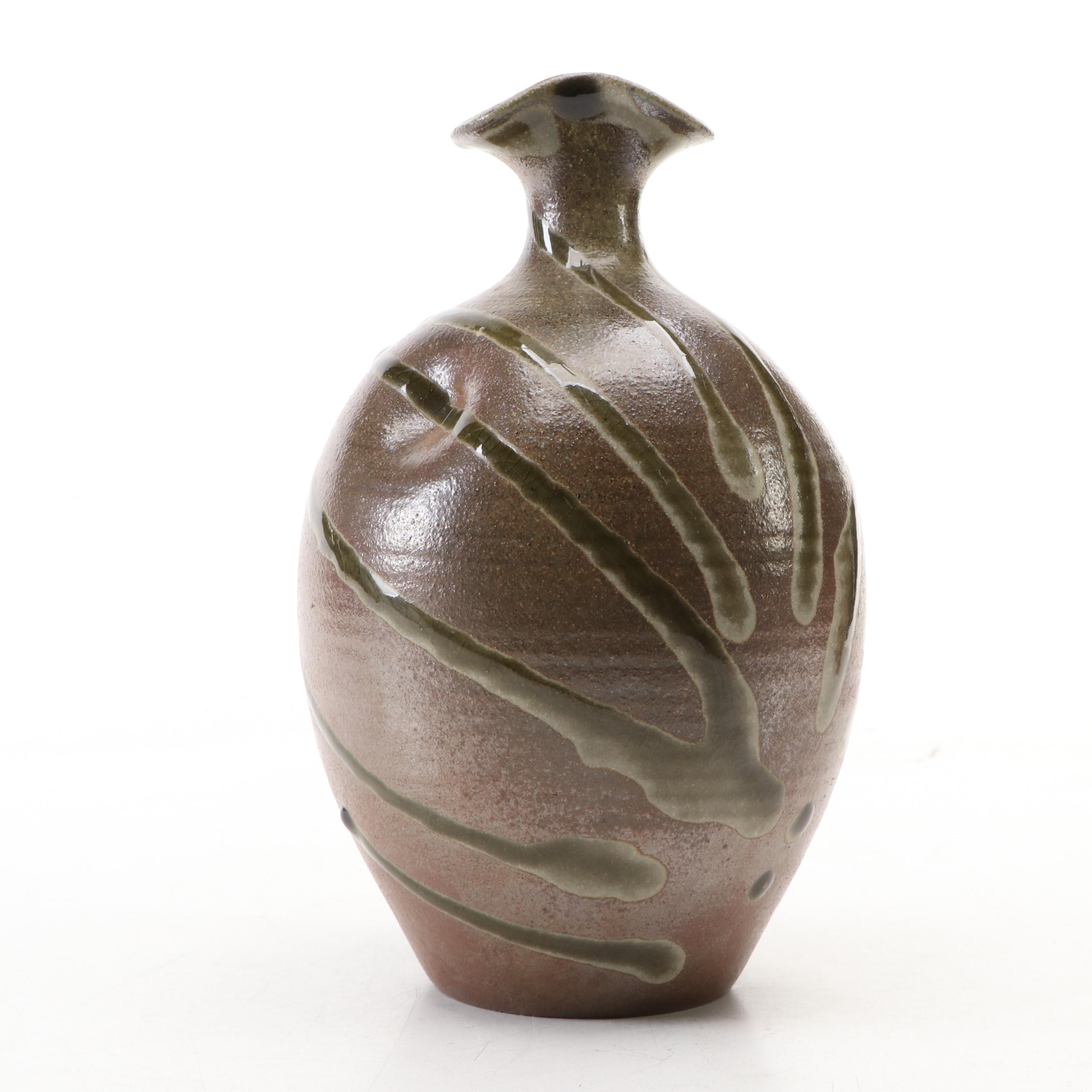 Contemporary Art Pottery Bottle Vase