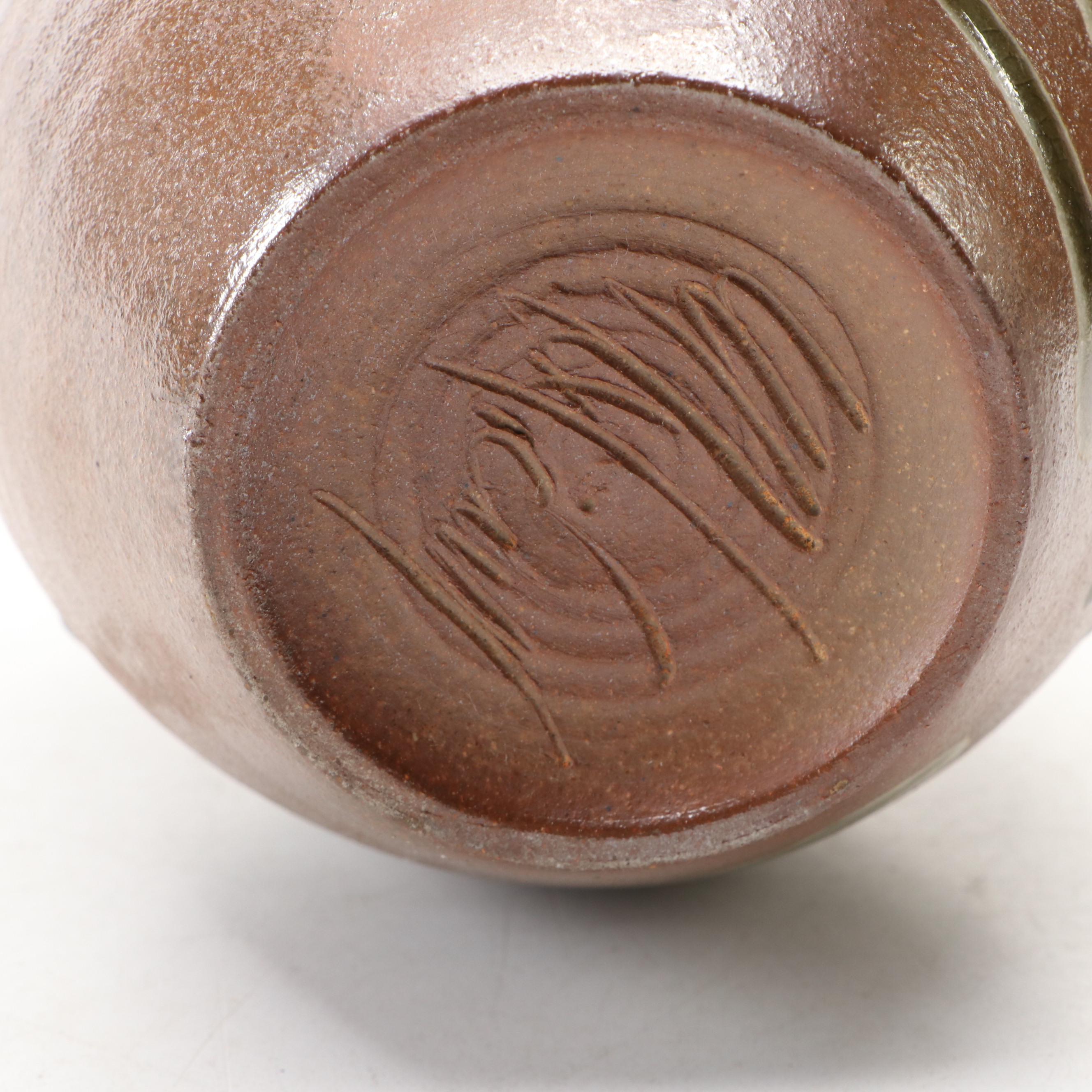 Contemporary Art Pottery Bottle Vase