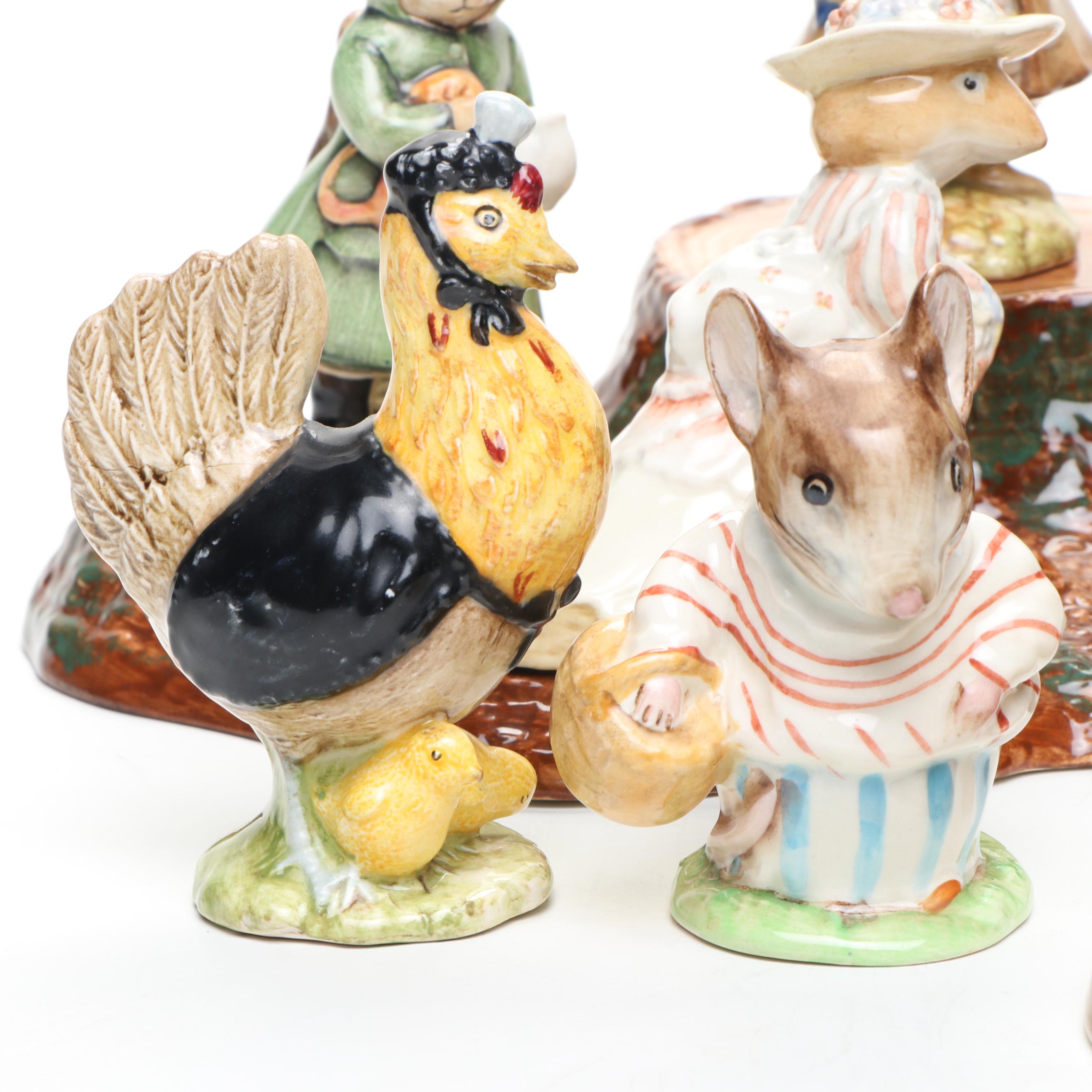 Royal Doulton "Beatrix Potter" Porcelain Figurines, Late 20th Century
