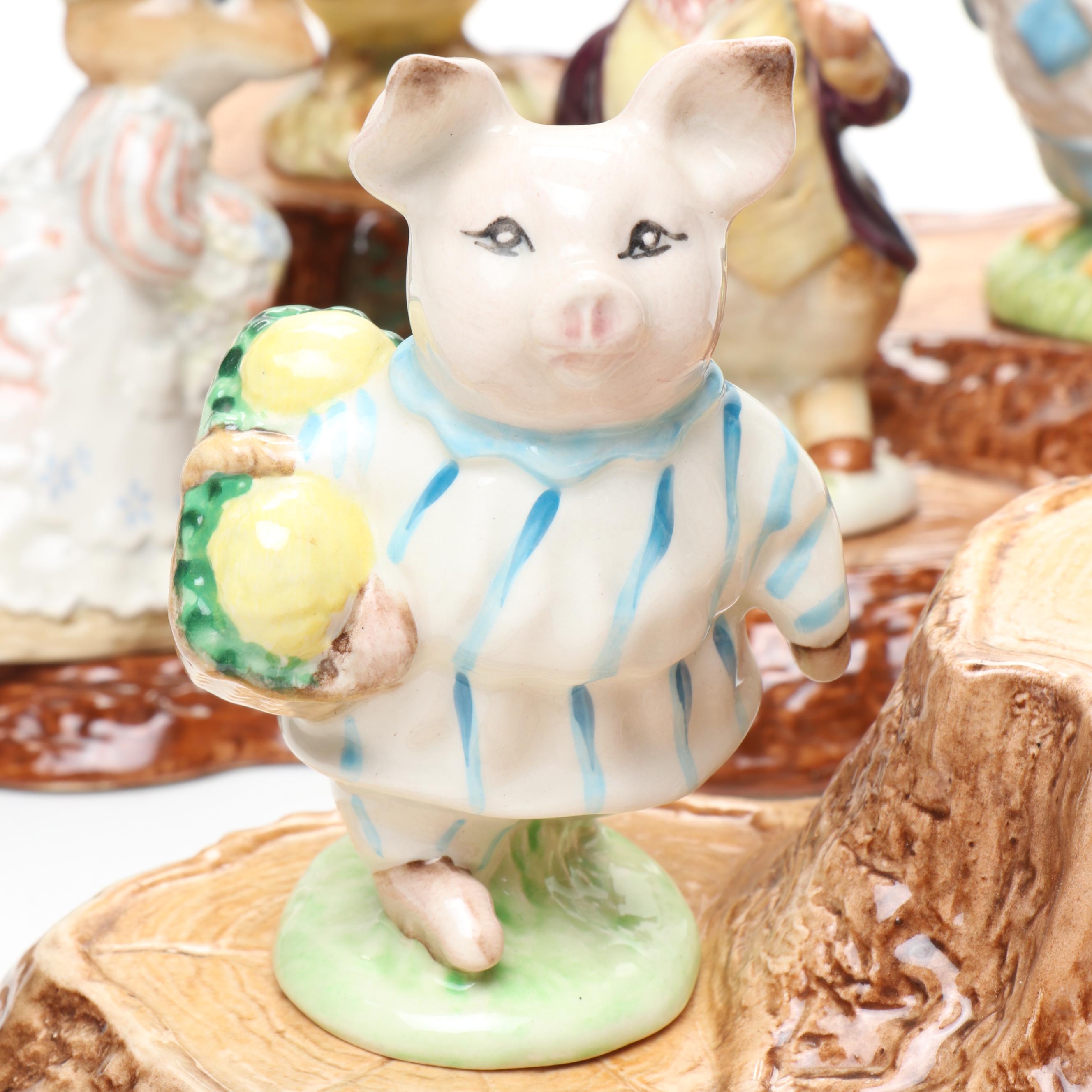 Royal Doulton "Beatrix Potter" Porcelain Figurines, Late 20th Century