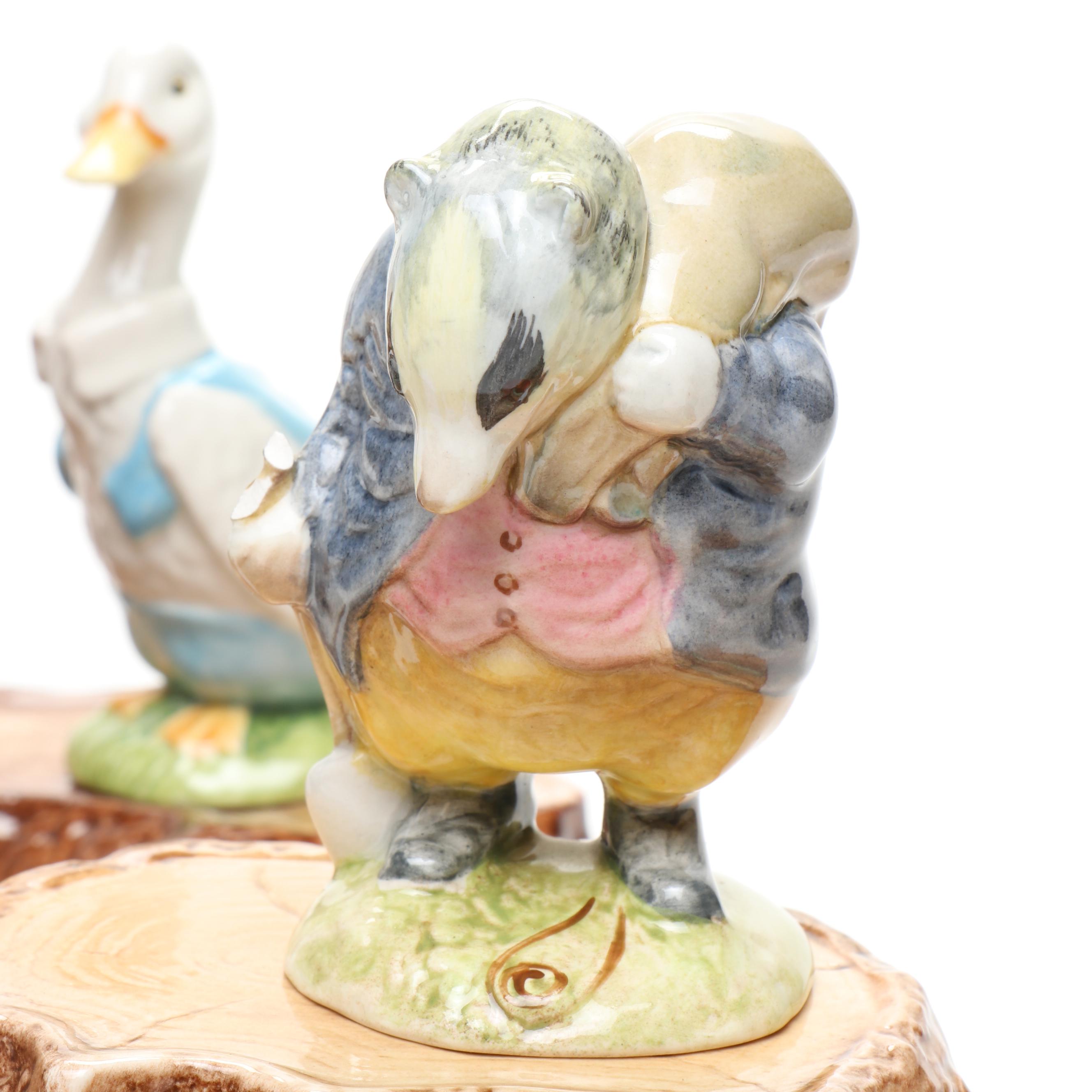 Royal Doulton "Beatrix Potter" Porcelain Figurines, Late 20th Century