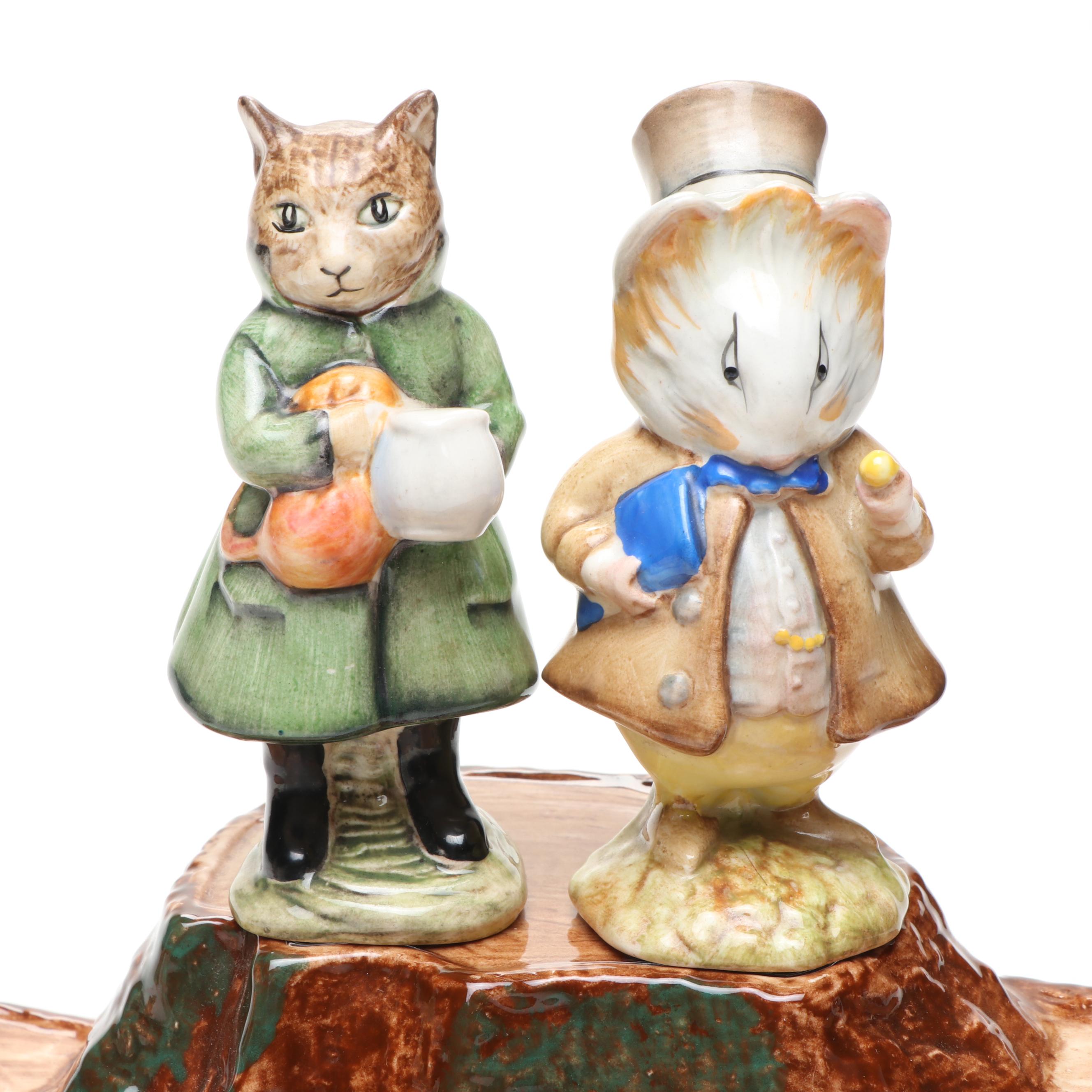 Royal Doulton "Beatrix Potter" Porcelain Figurines, Late 20th Century