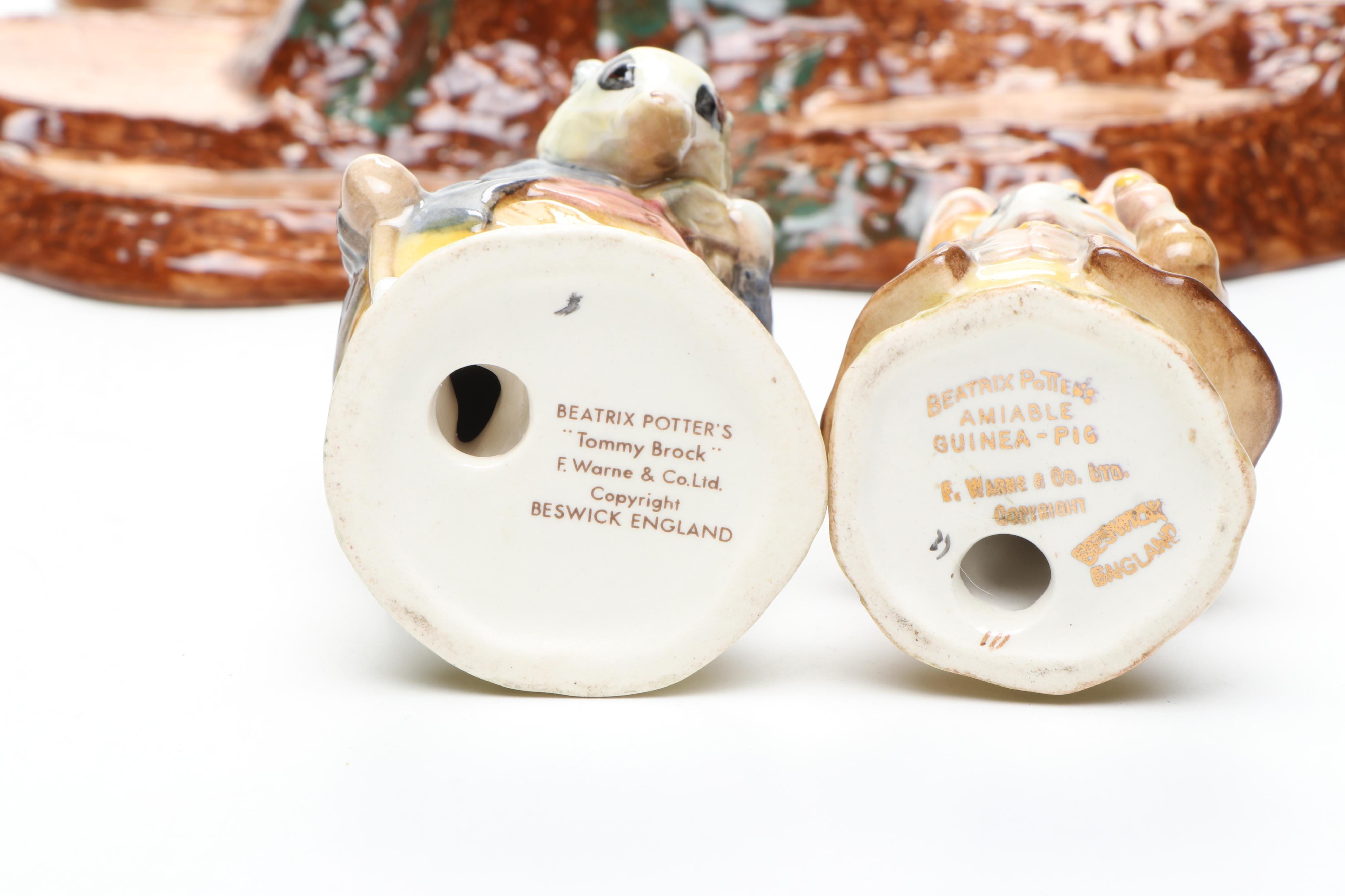 Royal Doulton "Beatrix Potter" Porcelain Figurines, Late 20th Century