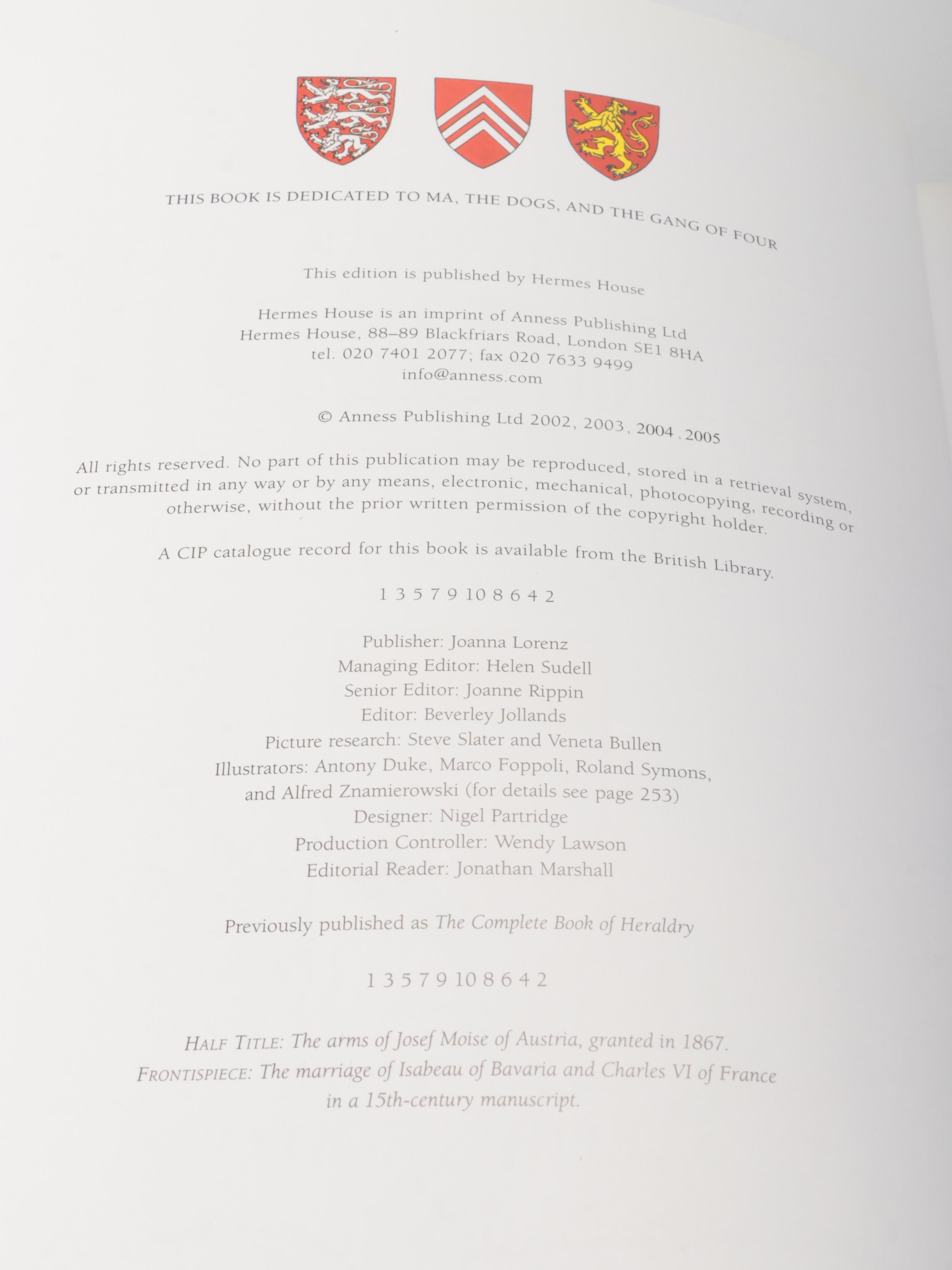 "The Illustrated Book of Heraldry" with Other Design Books