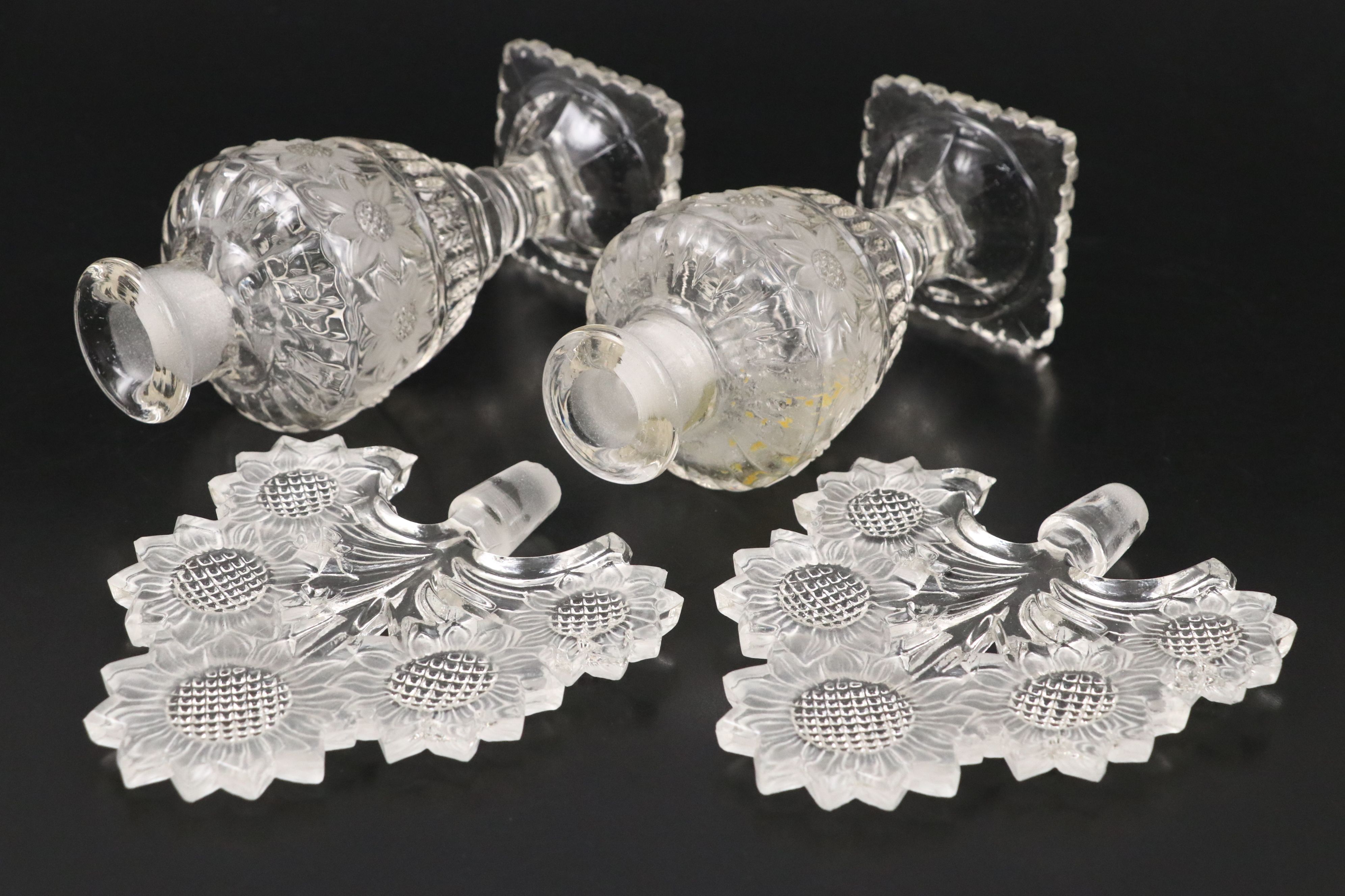 Imperial Glass for Irice Large Sunflower Perfume Bottles