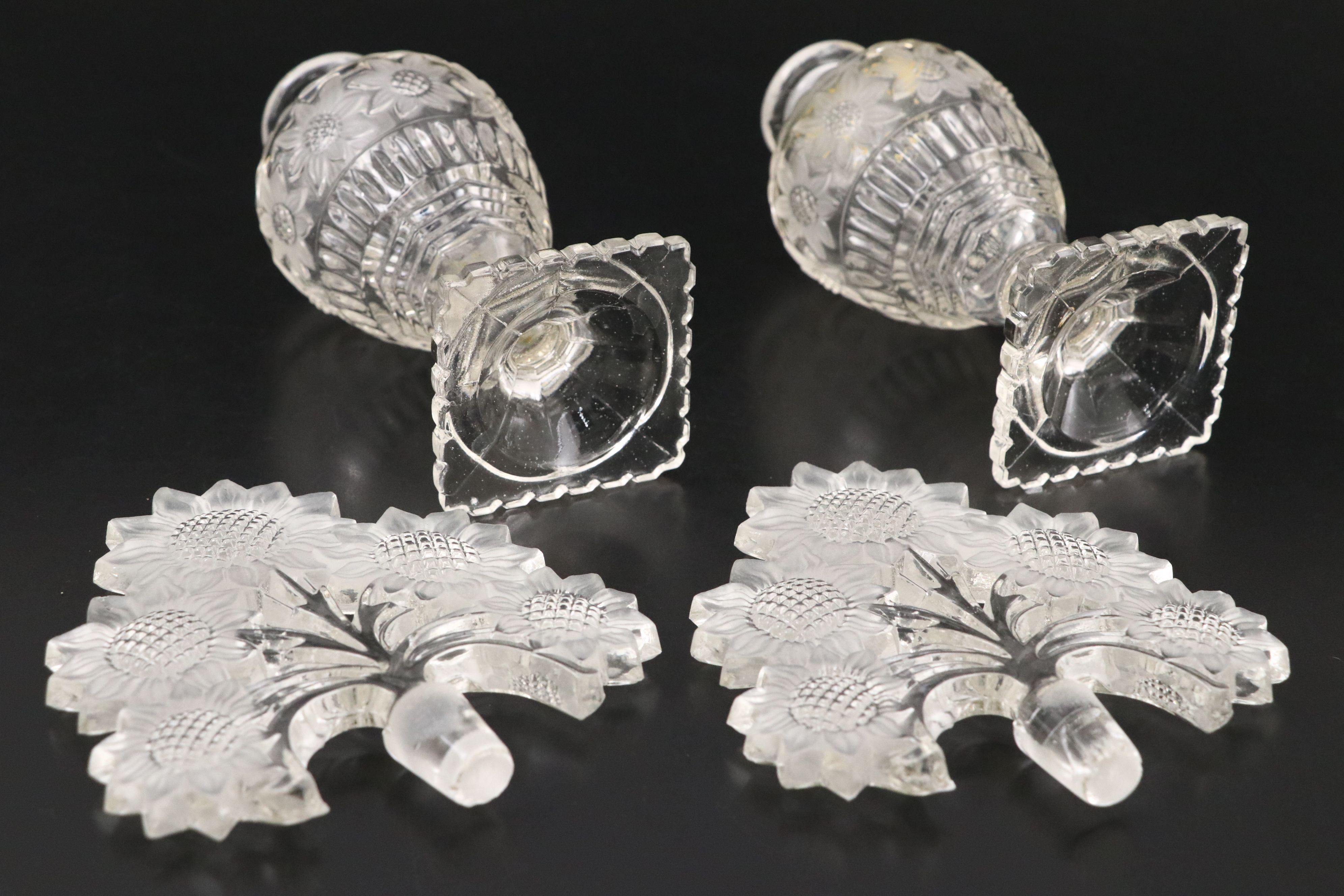 Imperial Glass for Irice Large Sunflower Perfume Bottles