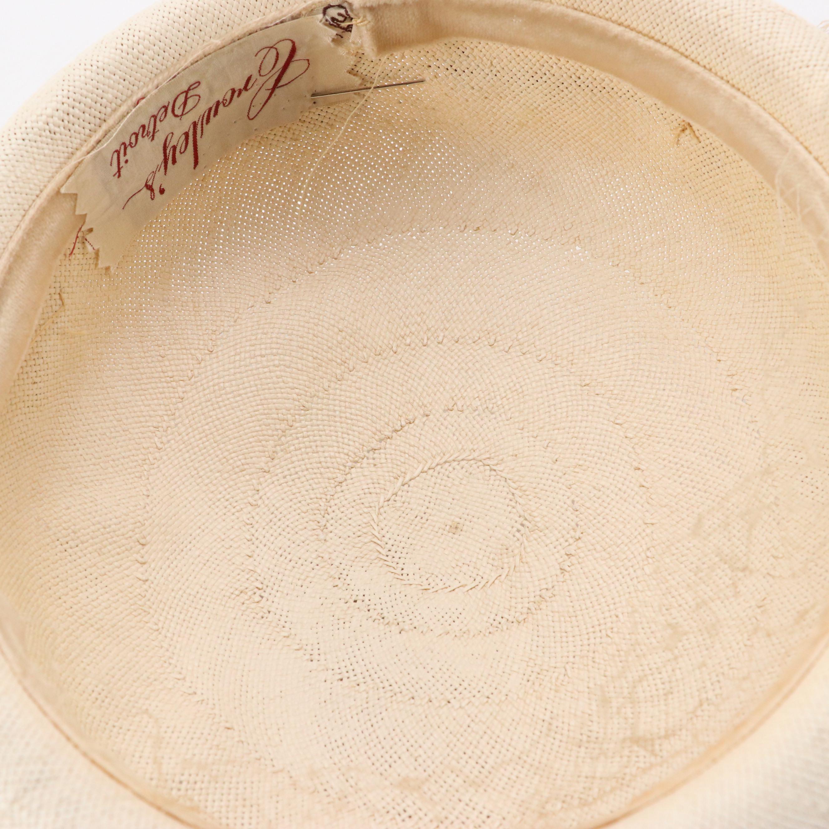 Embellished Low Crown Breton and Platter Hats, 1940s