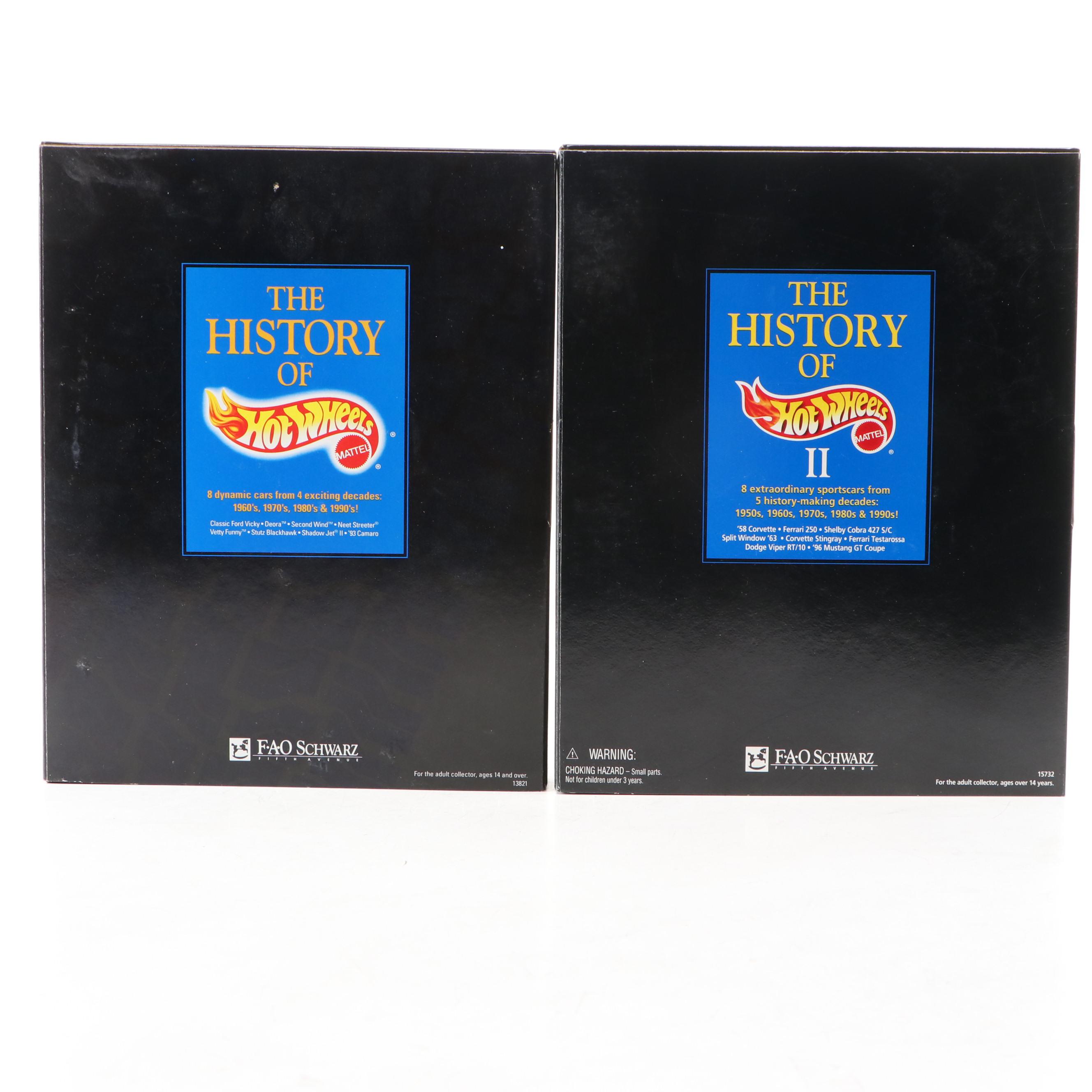 FAO Schwarz Hot Wheels Limited Edition "The History of Hot Wheels" Sets, 1994