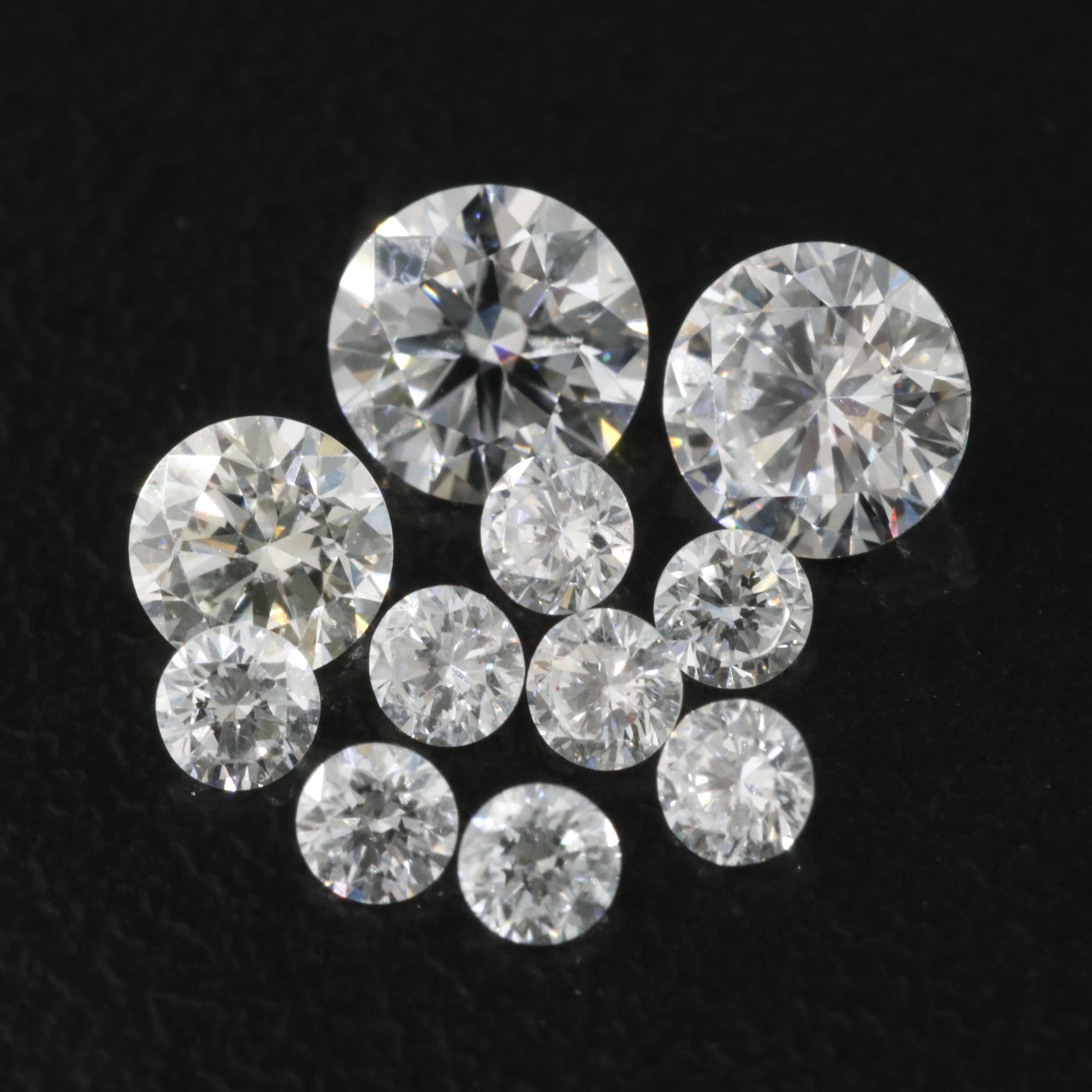 Loose 1.56 CTW Lab Grown Diamonds