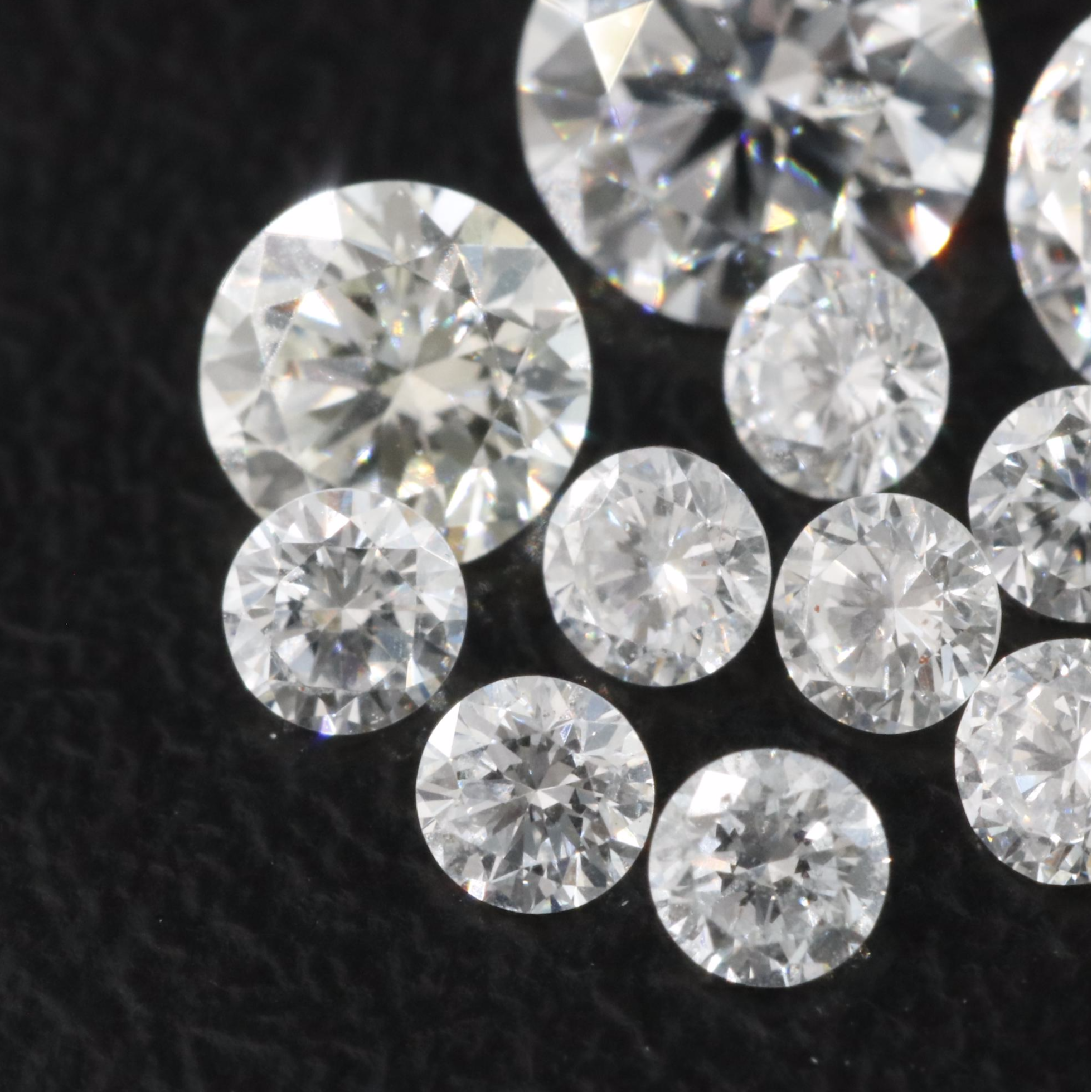 Loose 1.56 CTW Lab Grown Diamonds