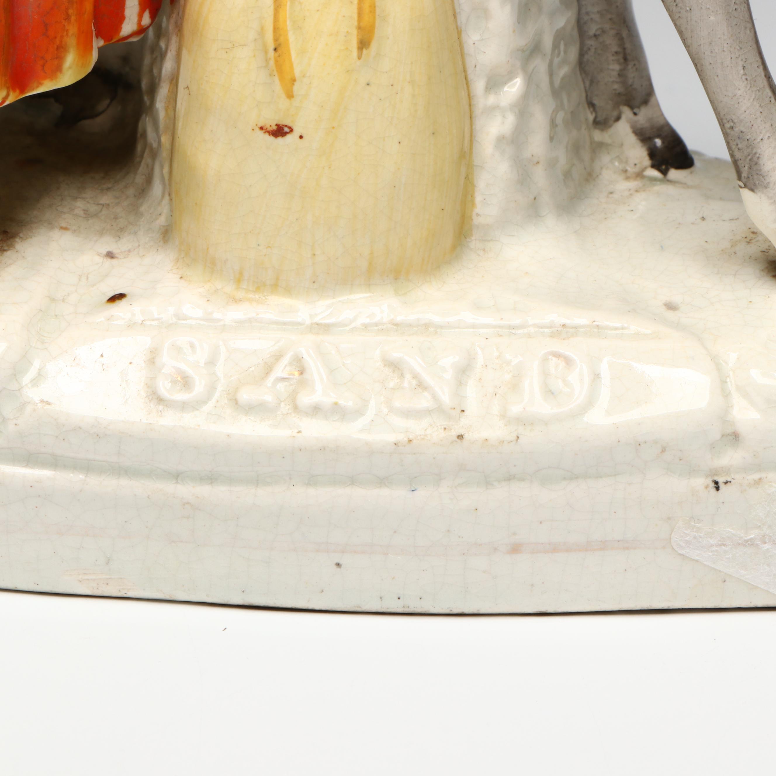 Staffordshire Sand Vendor Figurine, 19th Century