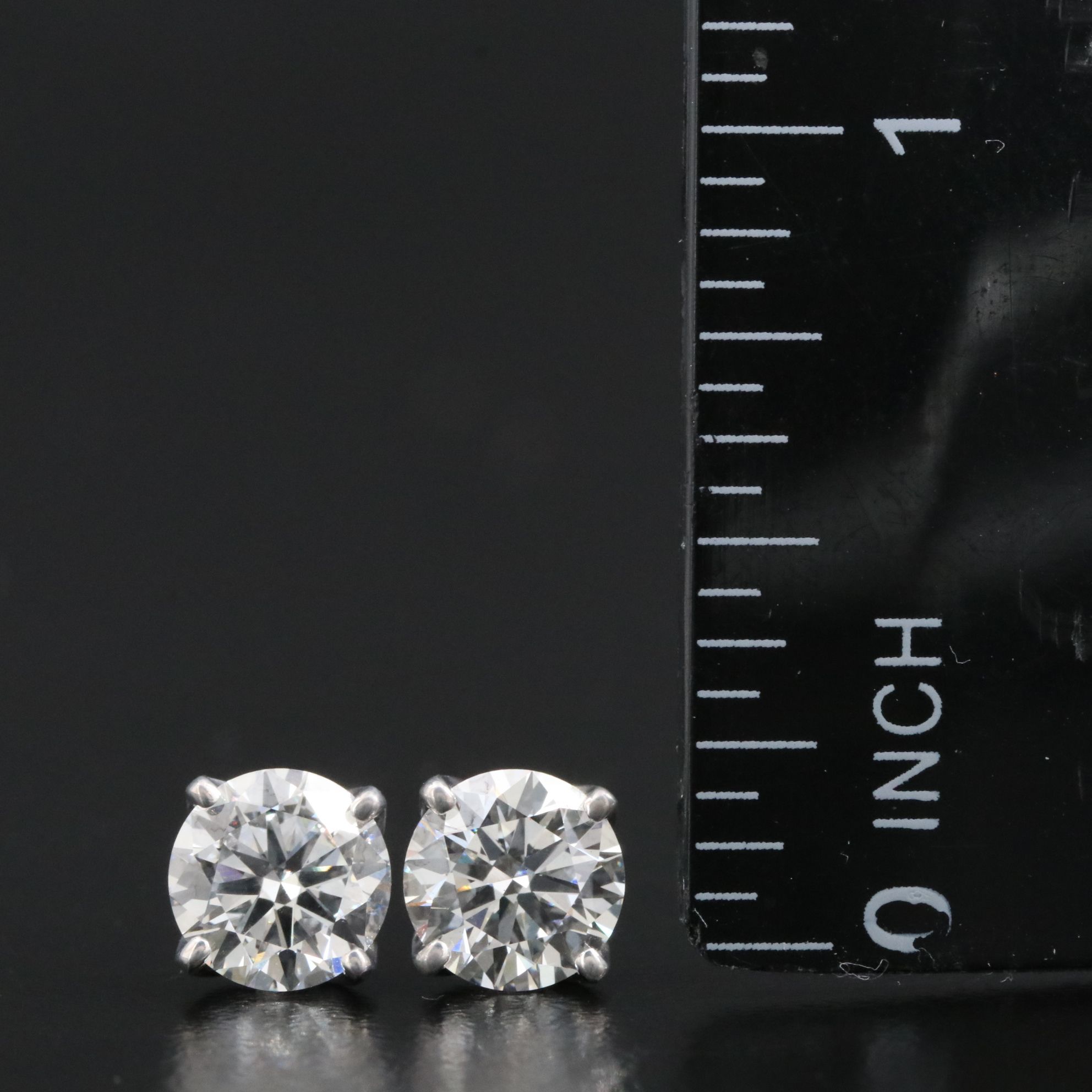 18K 2.51 CTW Lab Grown Diamond Stud Earrings