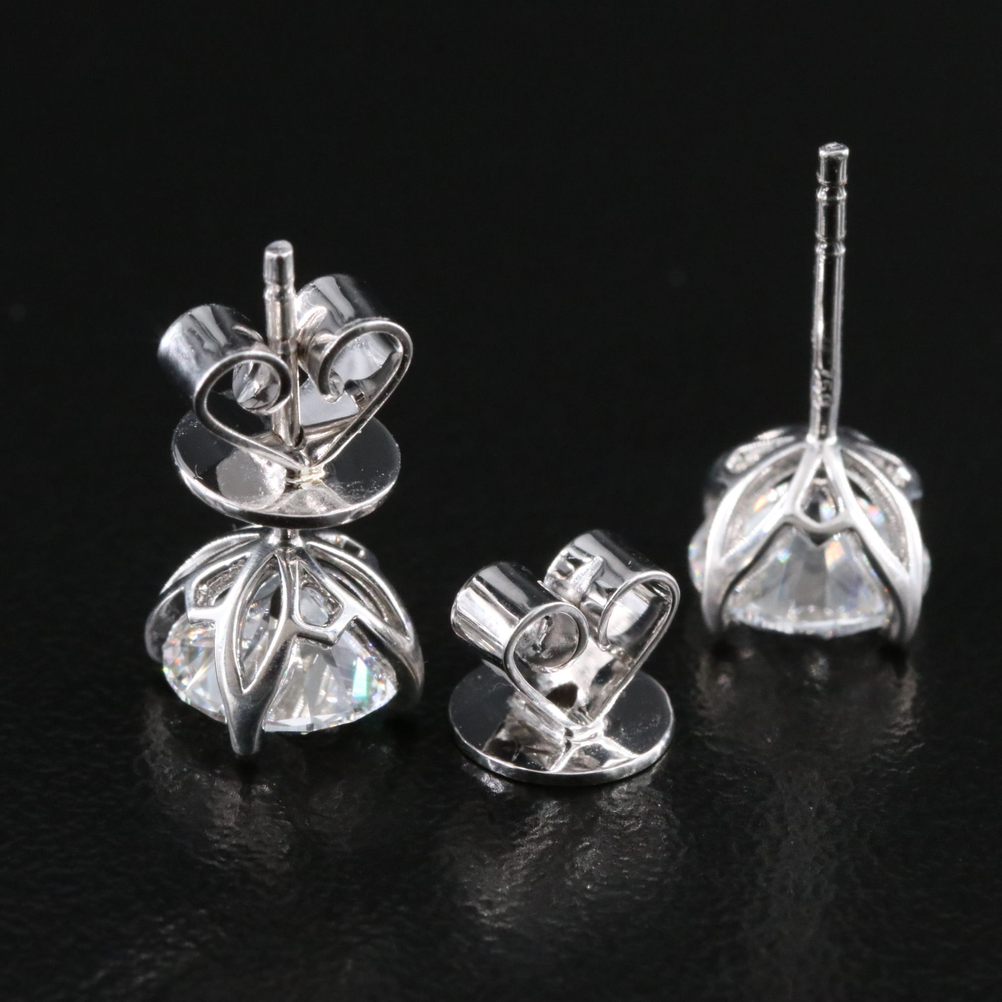 18K 2.51 CTW Lab Grown Diamond Stud Earrings