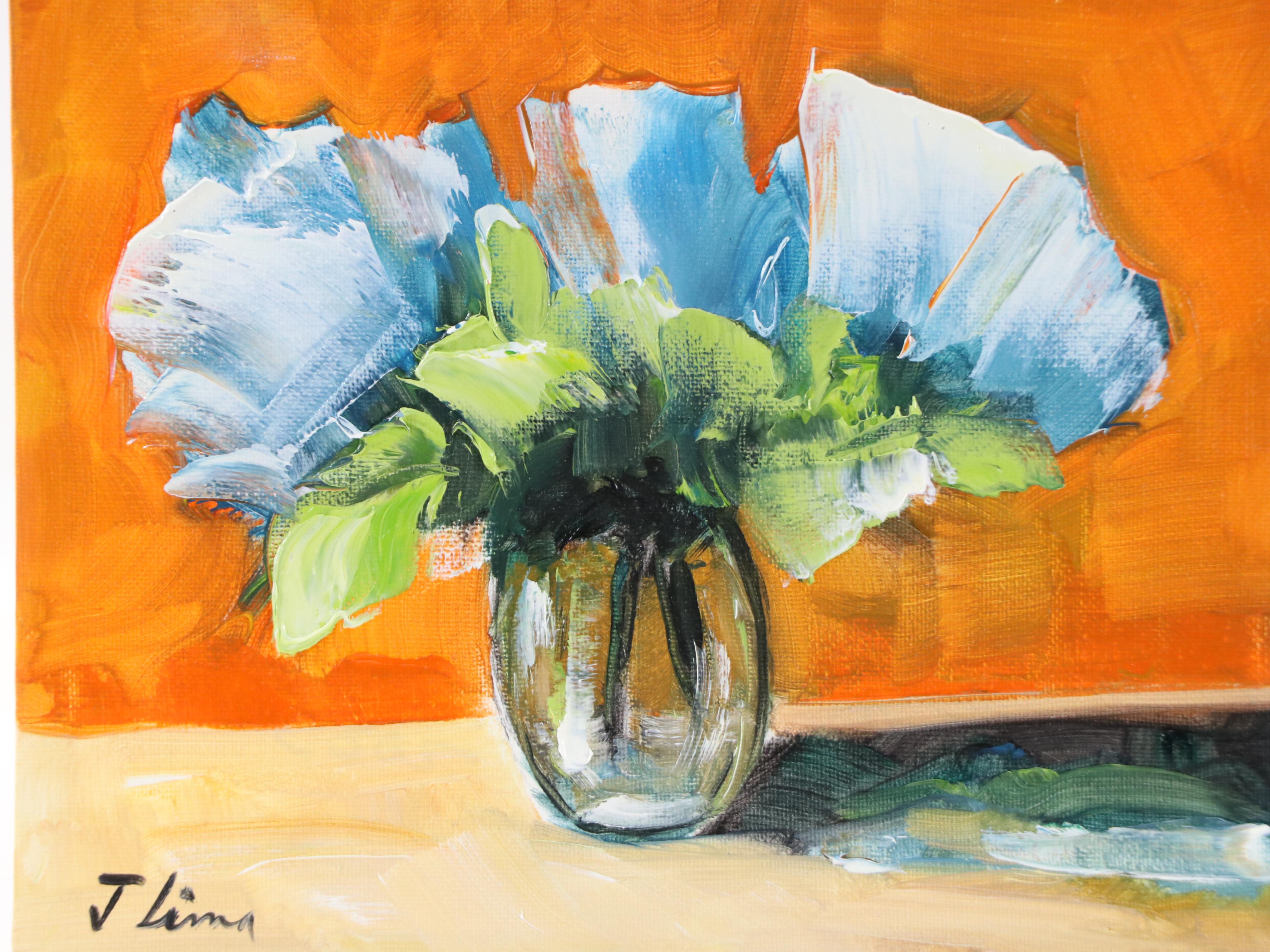 José M. Lima Floral Still Life Oil Painting, 2025