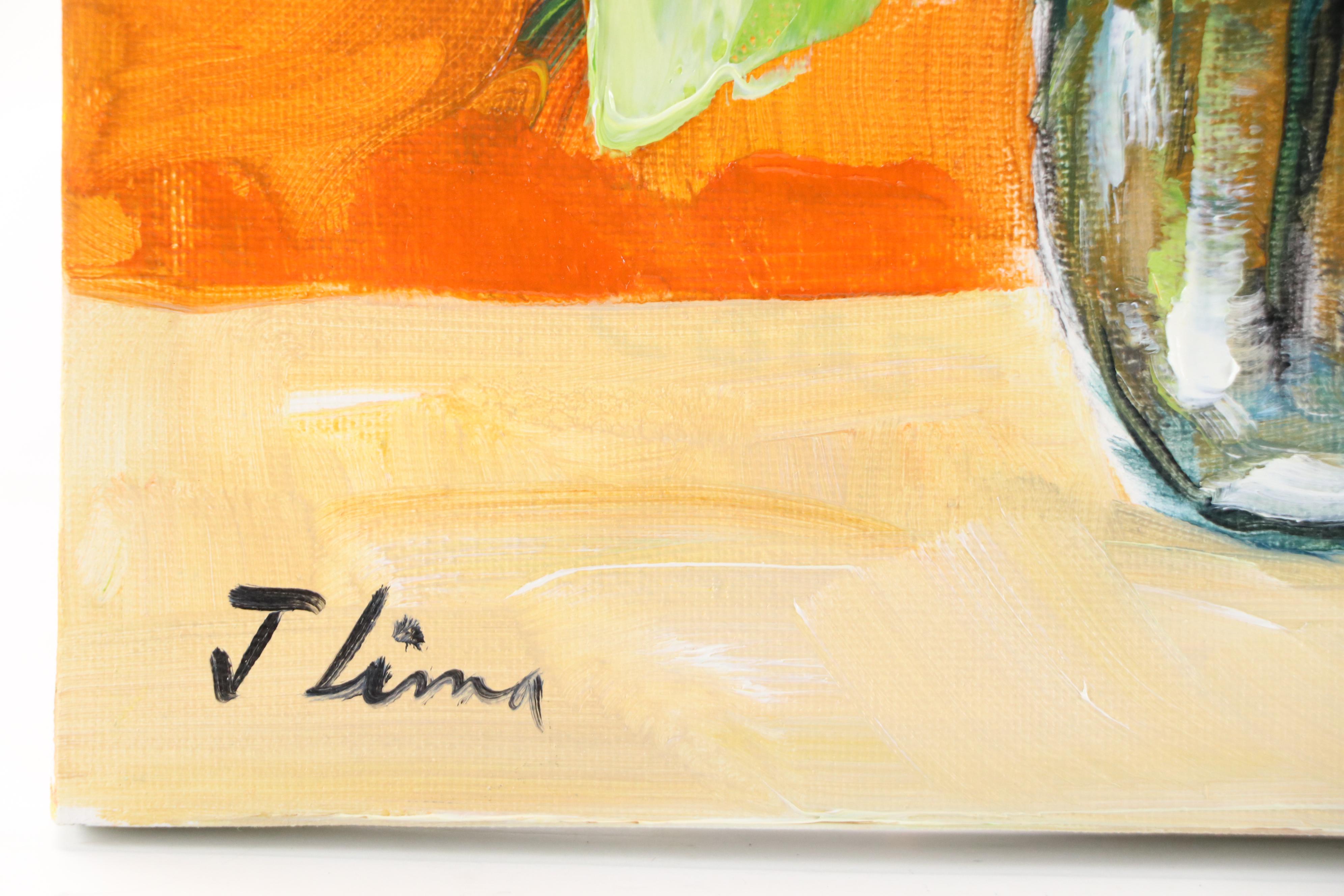 José M. Lima Floral Still Life Oil Painting, 2025