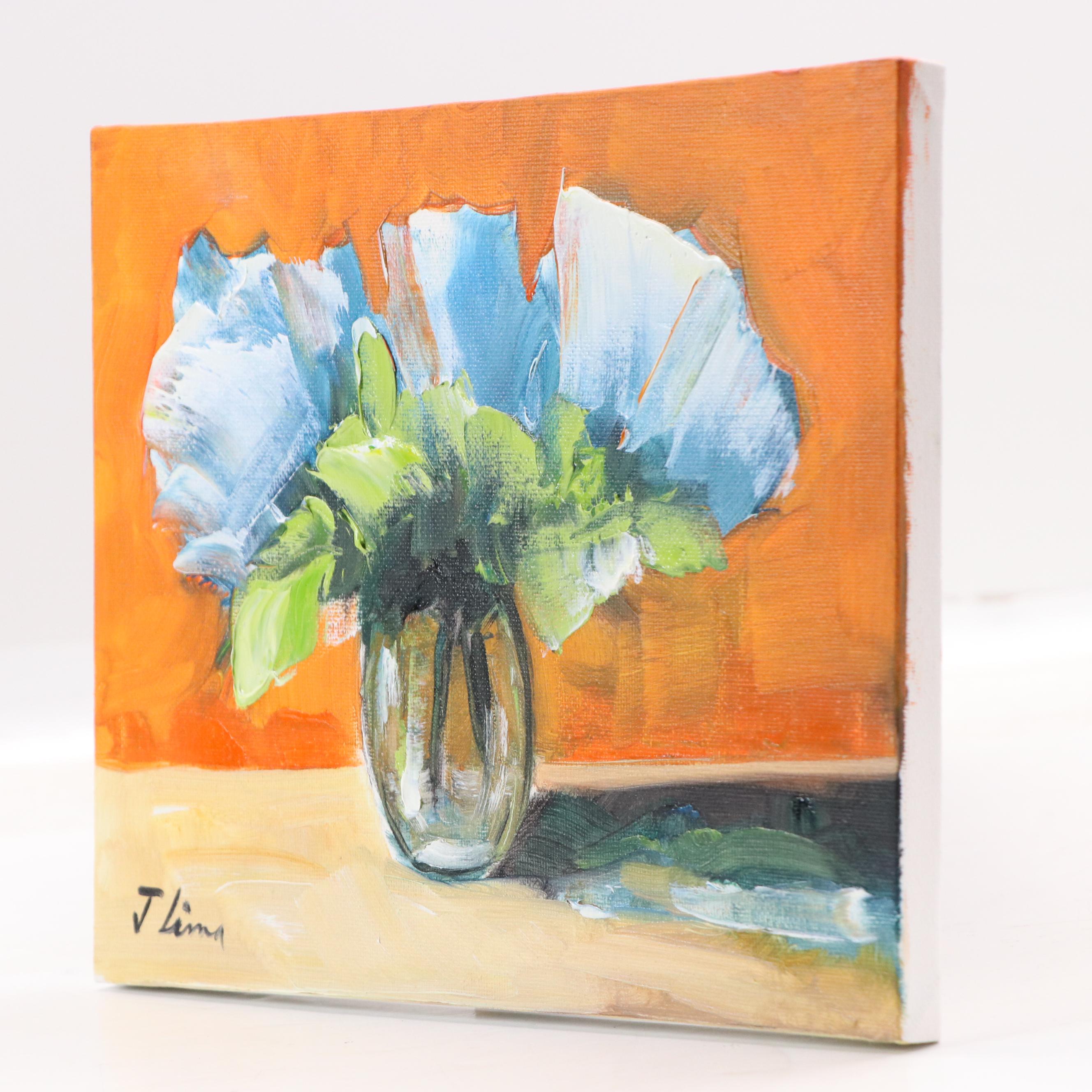 José M. Lima Floral Still Life Oil Painting, 2025