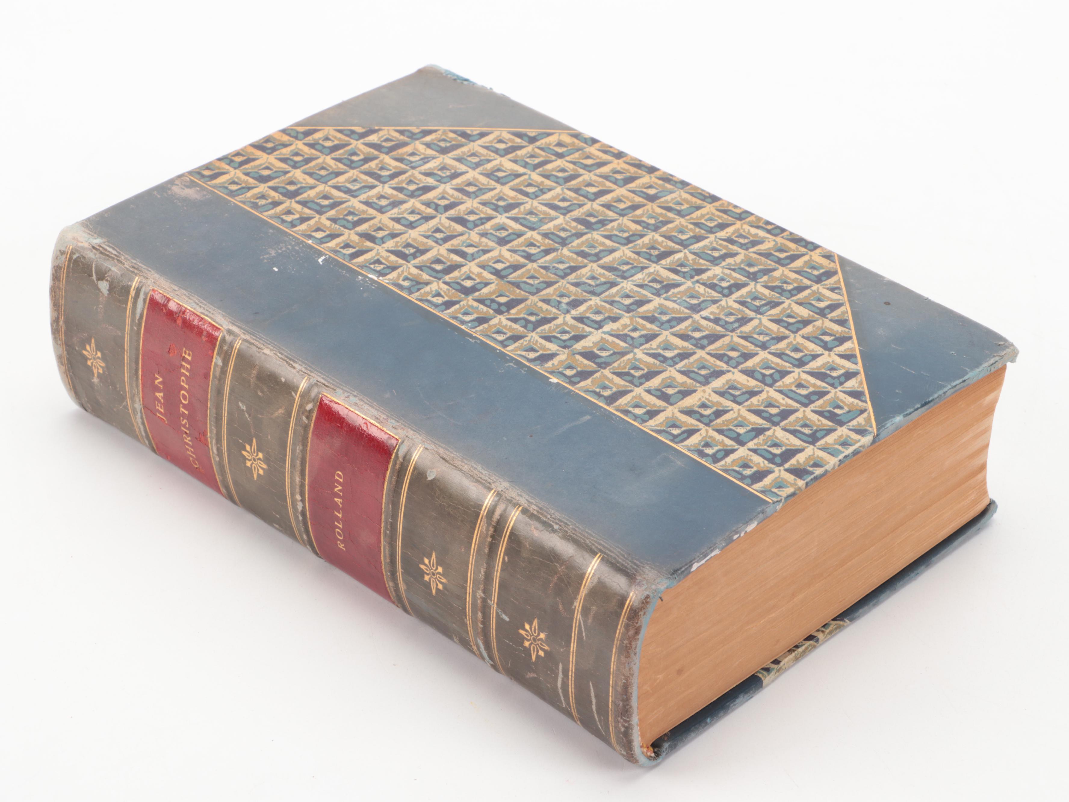 Leather Bound "Jean-Christophe" by Romain Rolland, circa 1938