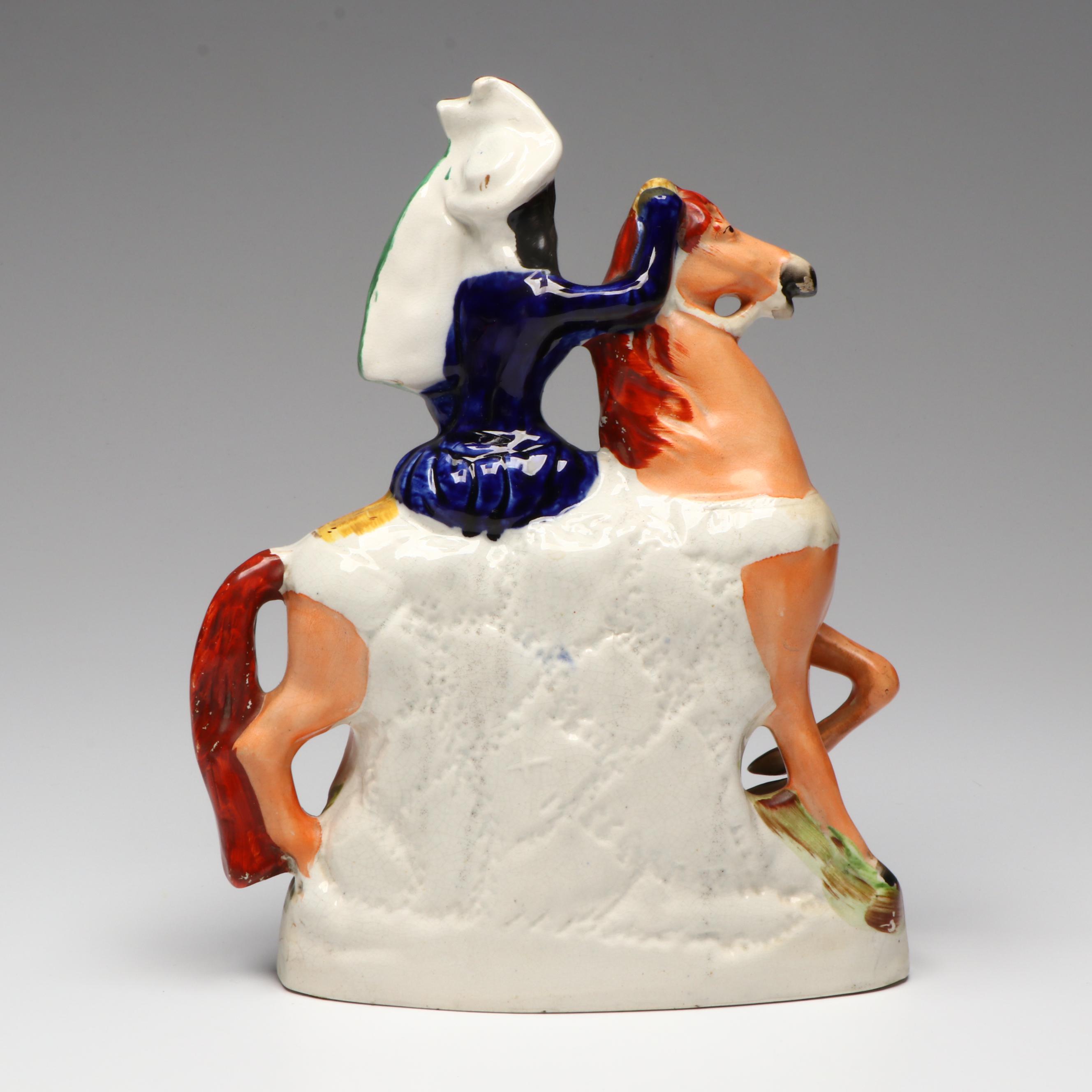 Staffordshire Louis Napoleon and Empress of France Figurines, c. 1860