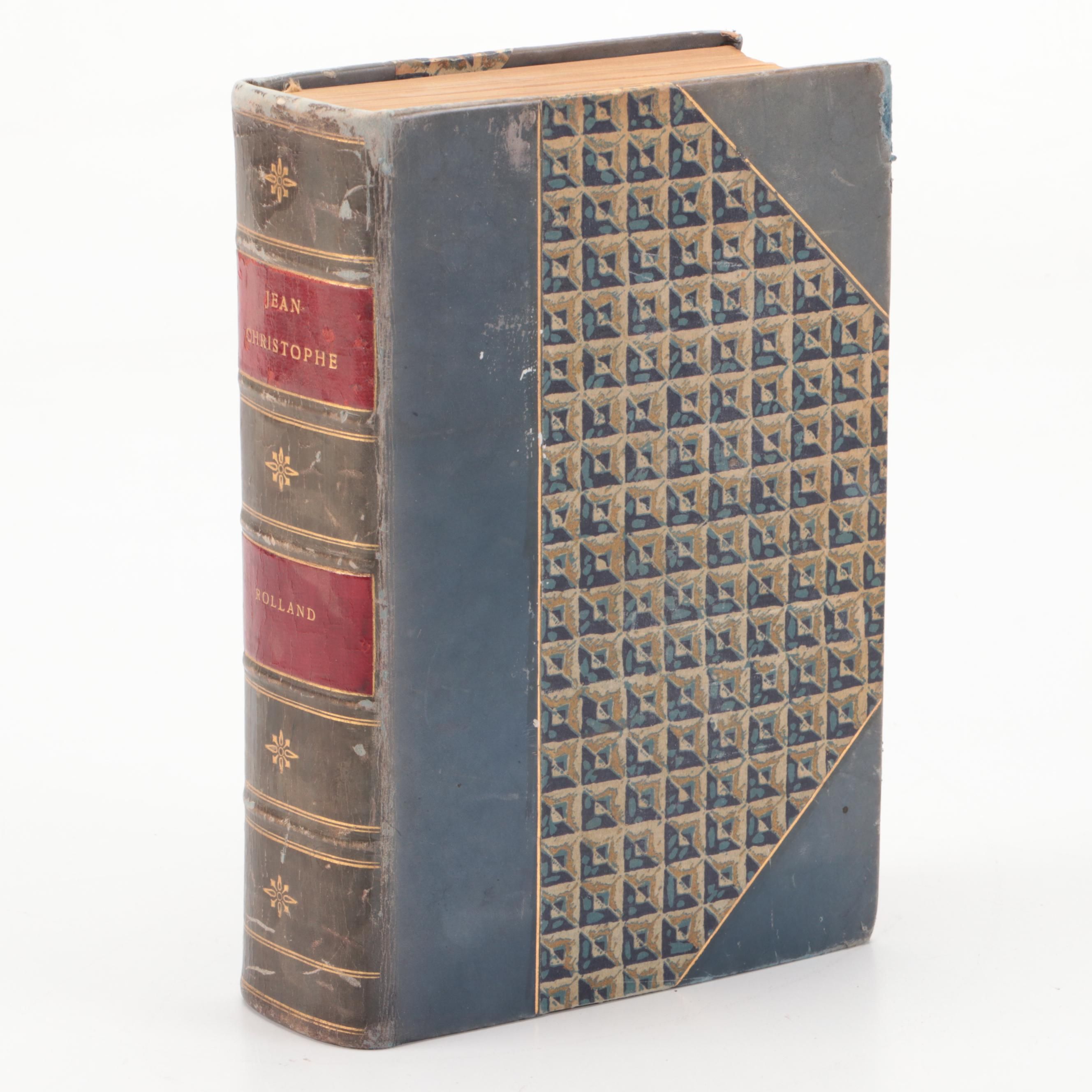 Leather Bound "Jean-Christophe" by Romain Rolland, circa 1938