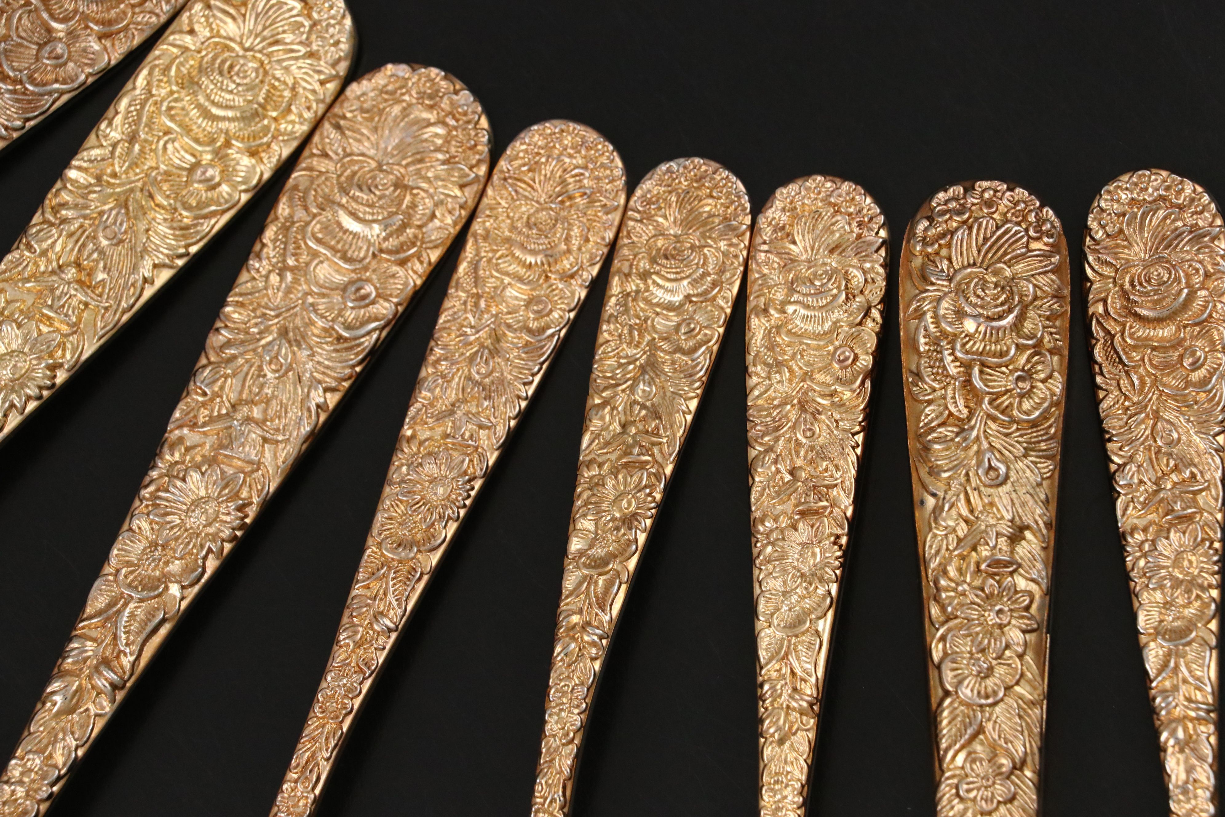 Godinger "Olde Bouquet" Gold Plate Flatware