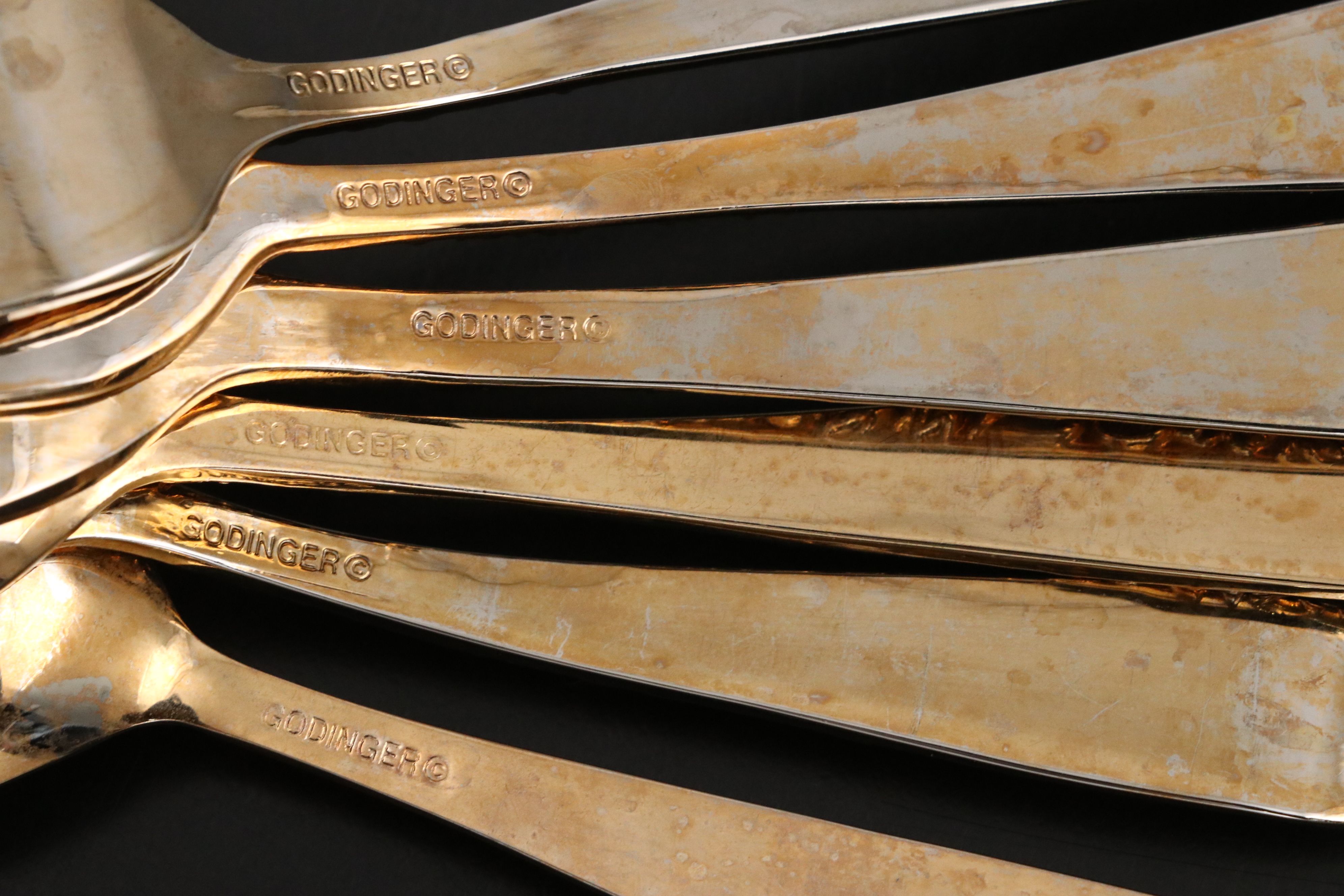 Godinger "Olde Bouquet" Gold Plate Flatware