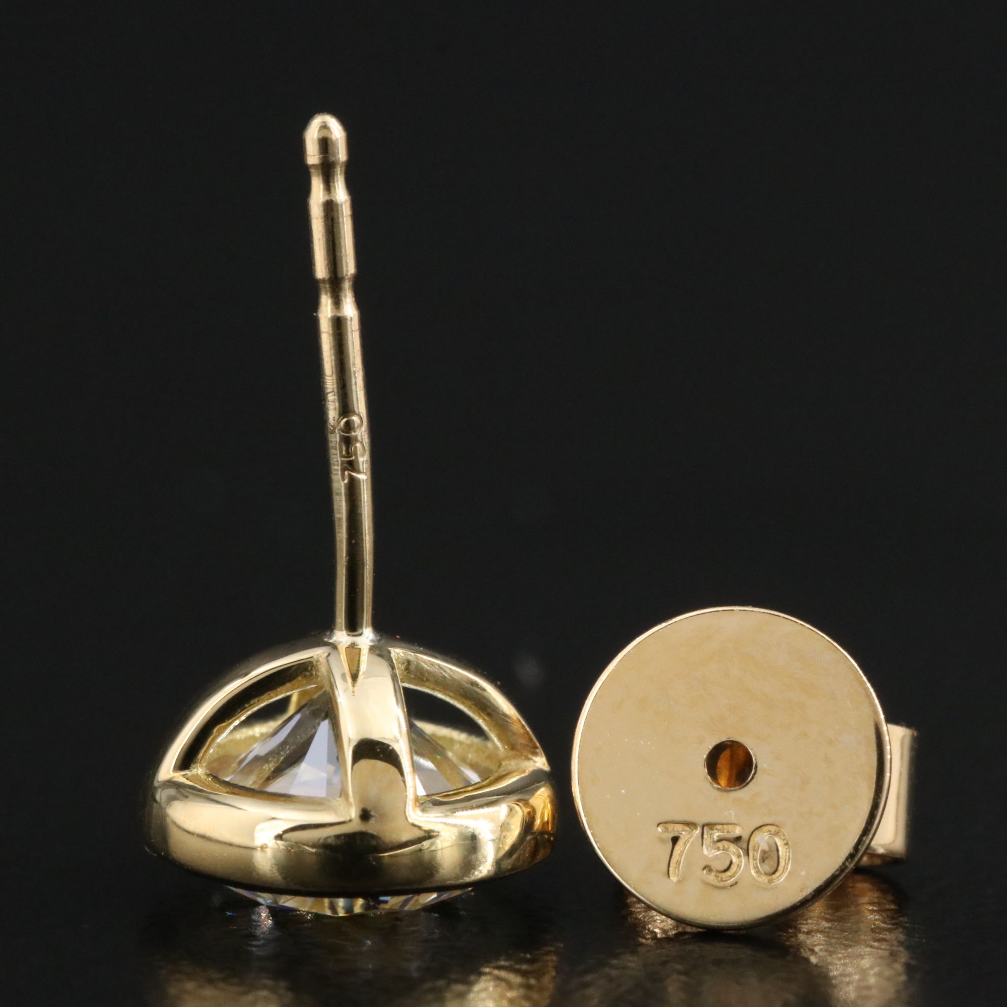 18K 3.04 CTW Lab Grown Diamond Stud Earrings