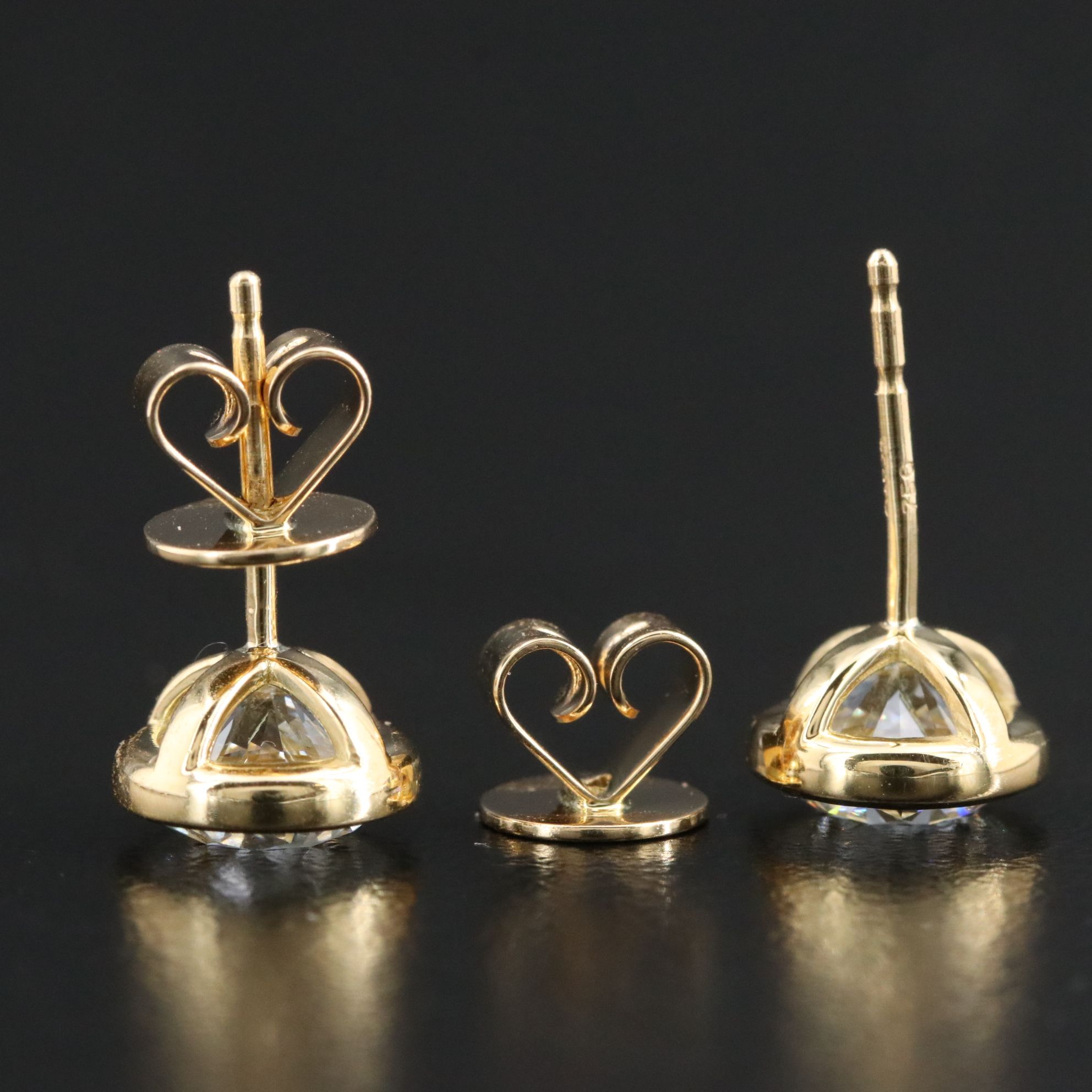 18K 3.04 CTW Lab Grown Diamond Stud Earrings