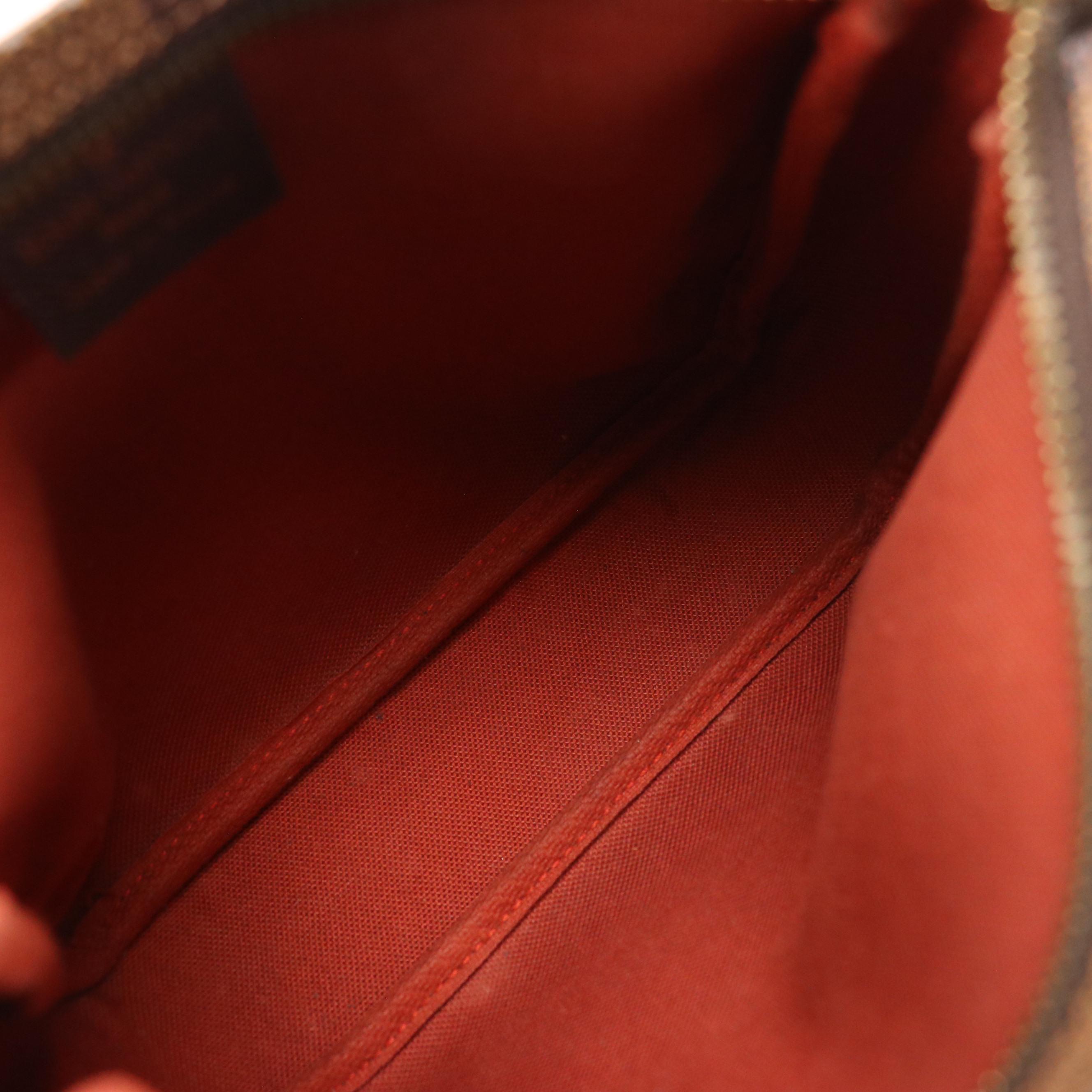 Louis Vuitton Trousse Accessories Pochette Bag in Damier Ebene Canvas