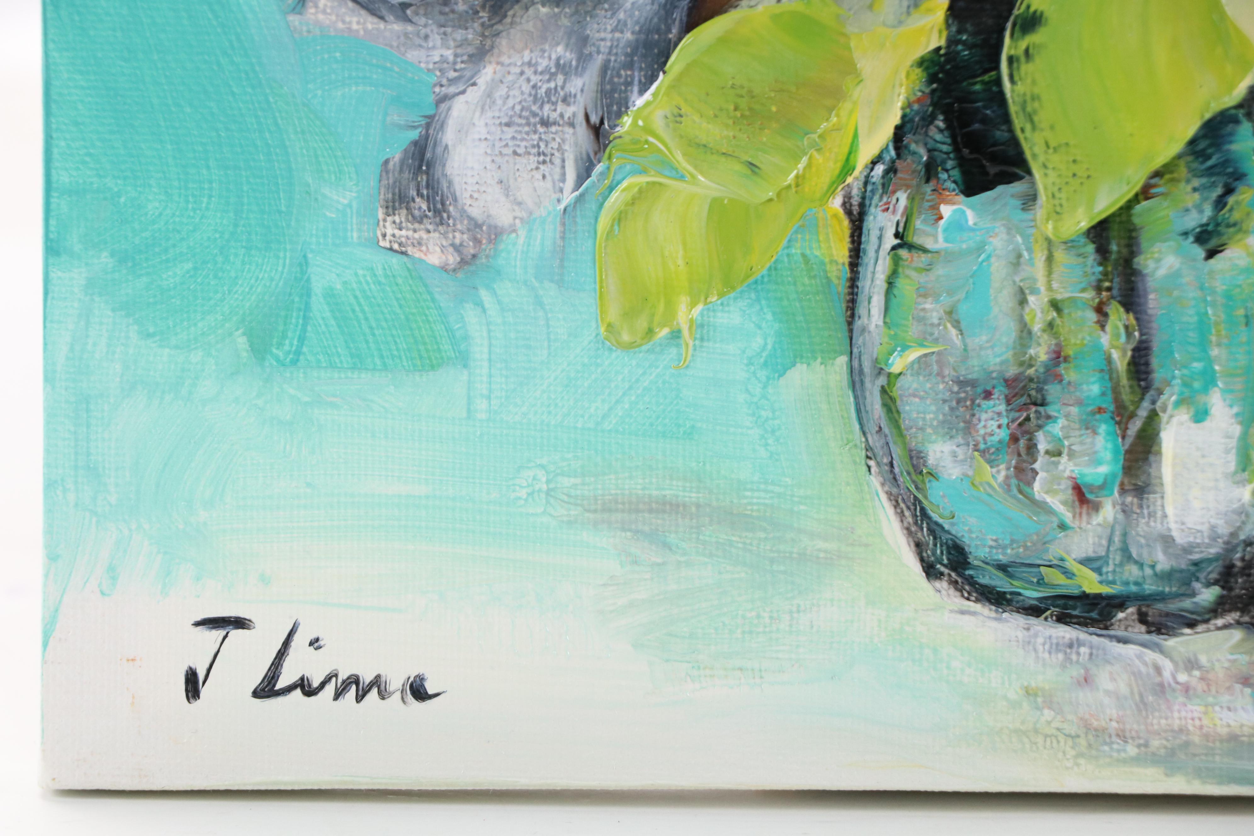 José M. Lima Floral Still Life Oil Painting, 2025