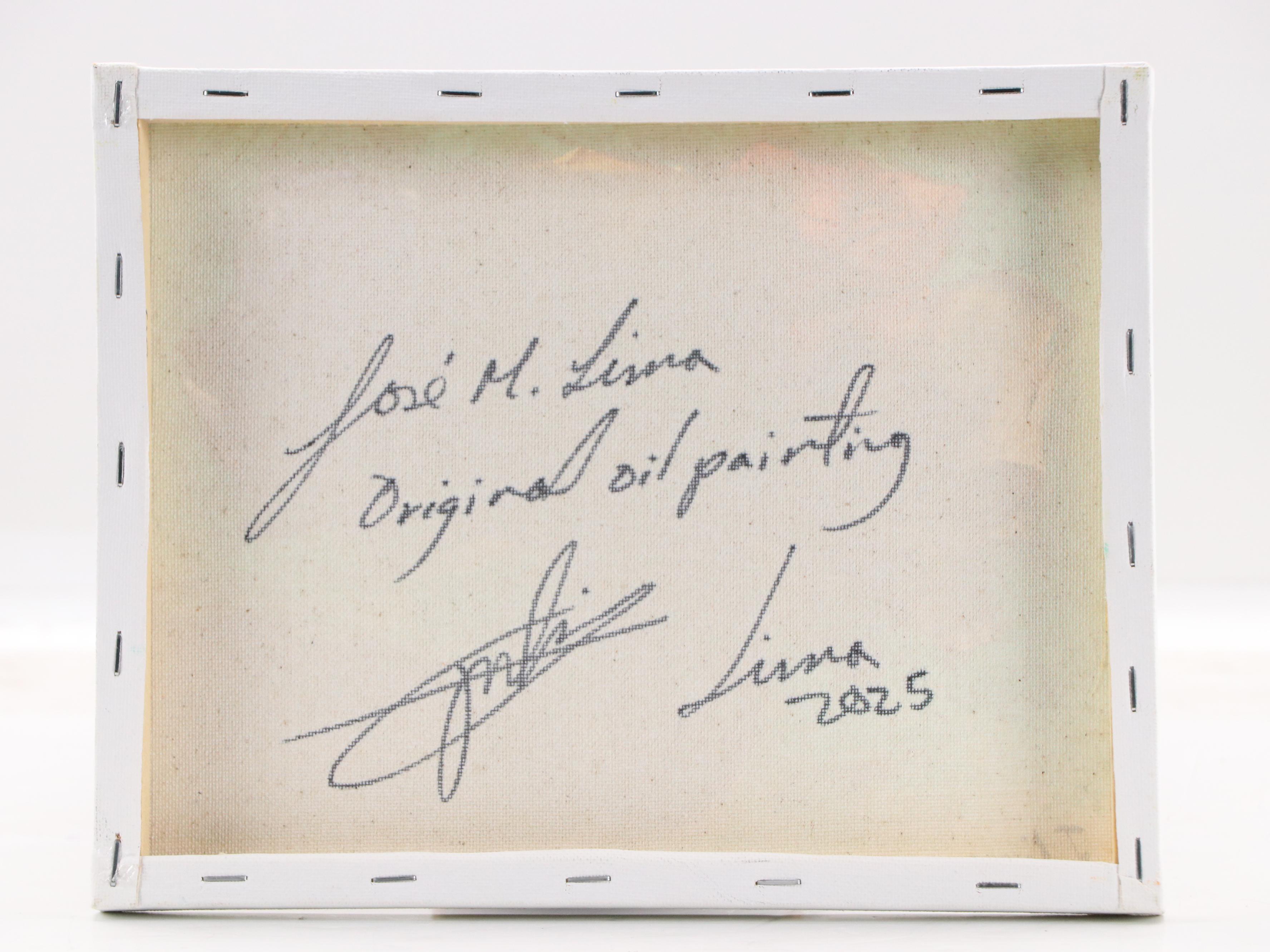 José M. Lima Floral Still Life Oil Painting, 2025