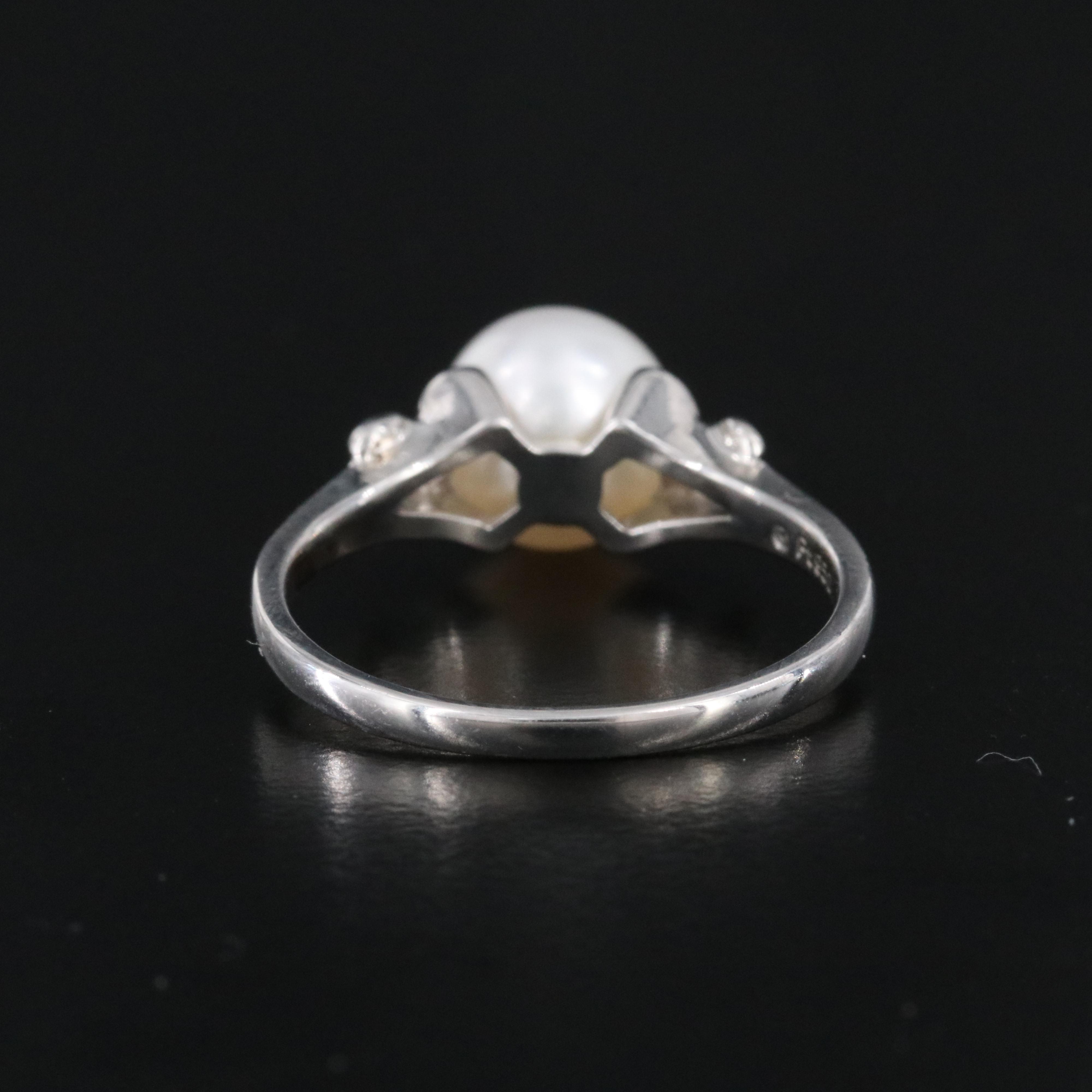 Mikimoto Platinum Pearl Ring