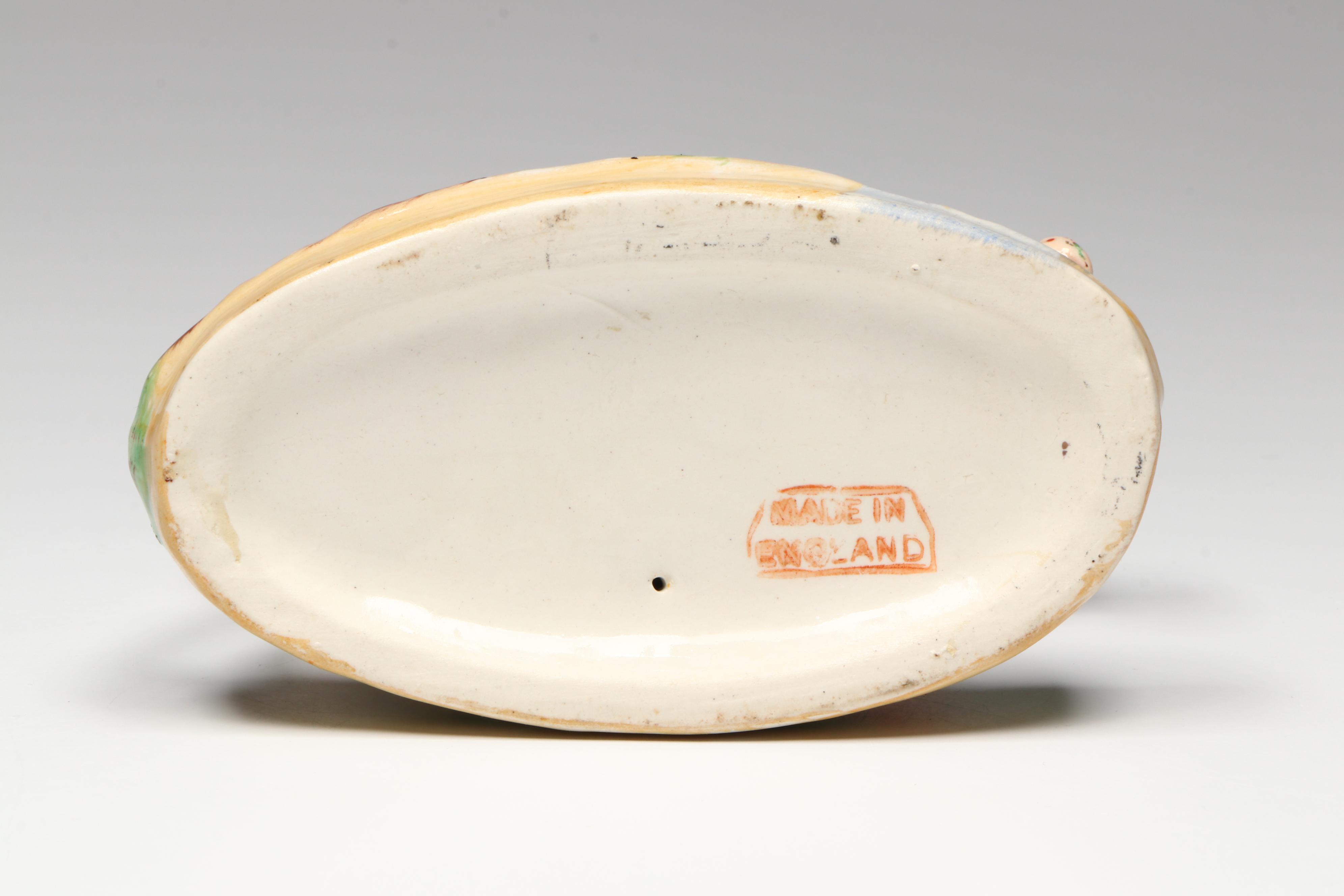 Staffordshire Boy with Cow Figurine, Early to Mid-20th Century