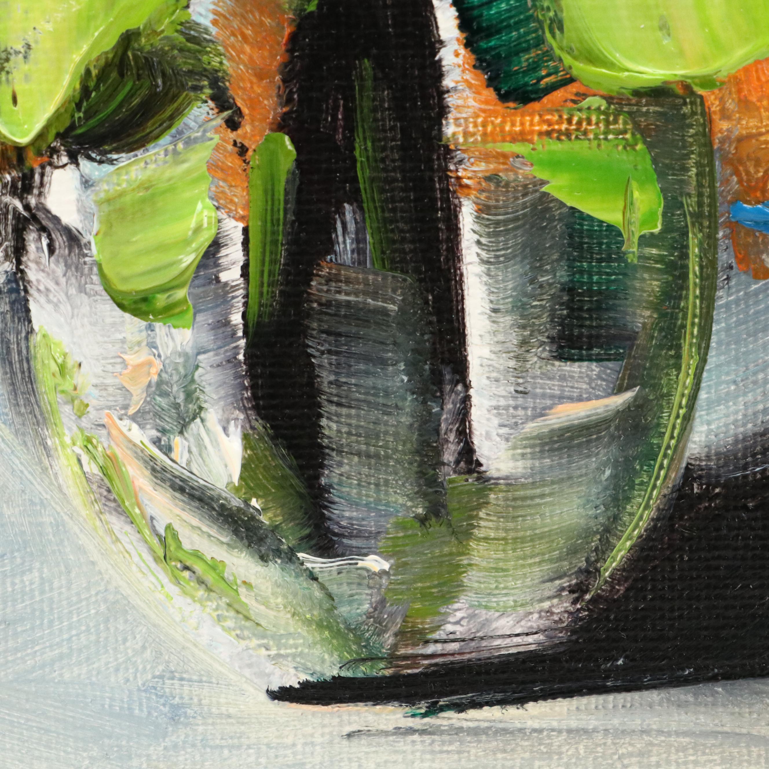 José M. Lima Floral Still Life Oil Painting, 2025