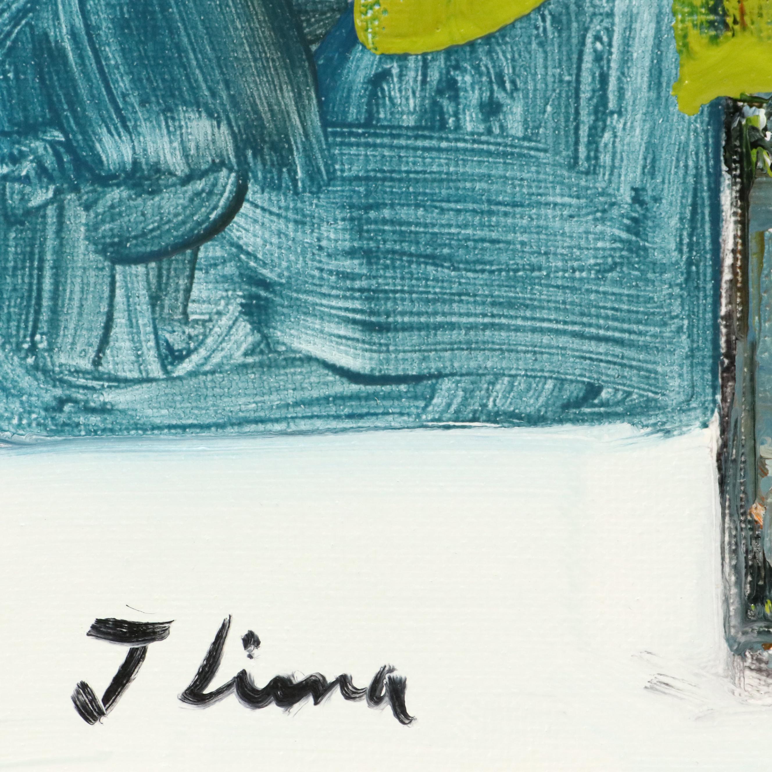 José M. Lima Floral Still Life Oil Painting, 2025